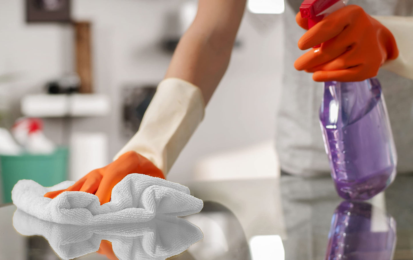 Direct Mop Sales, Inc. Professional 16x16 Inch Microfiber Cleaning Cloths - White Case of 204-300 GSM Terry Cloth - Ideal for Dusting and General Cleaning