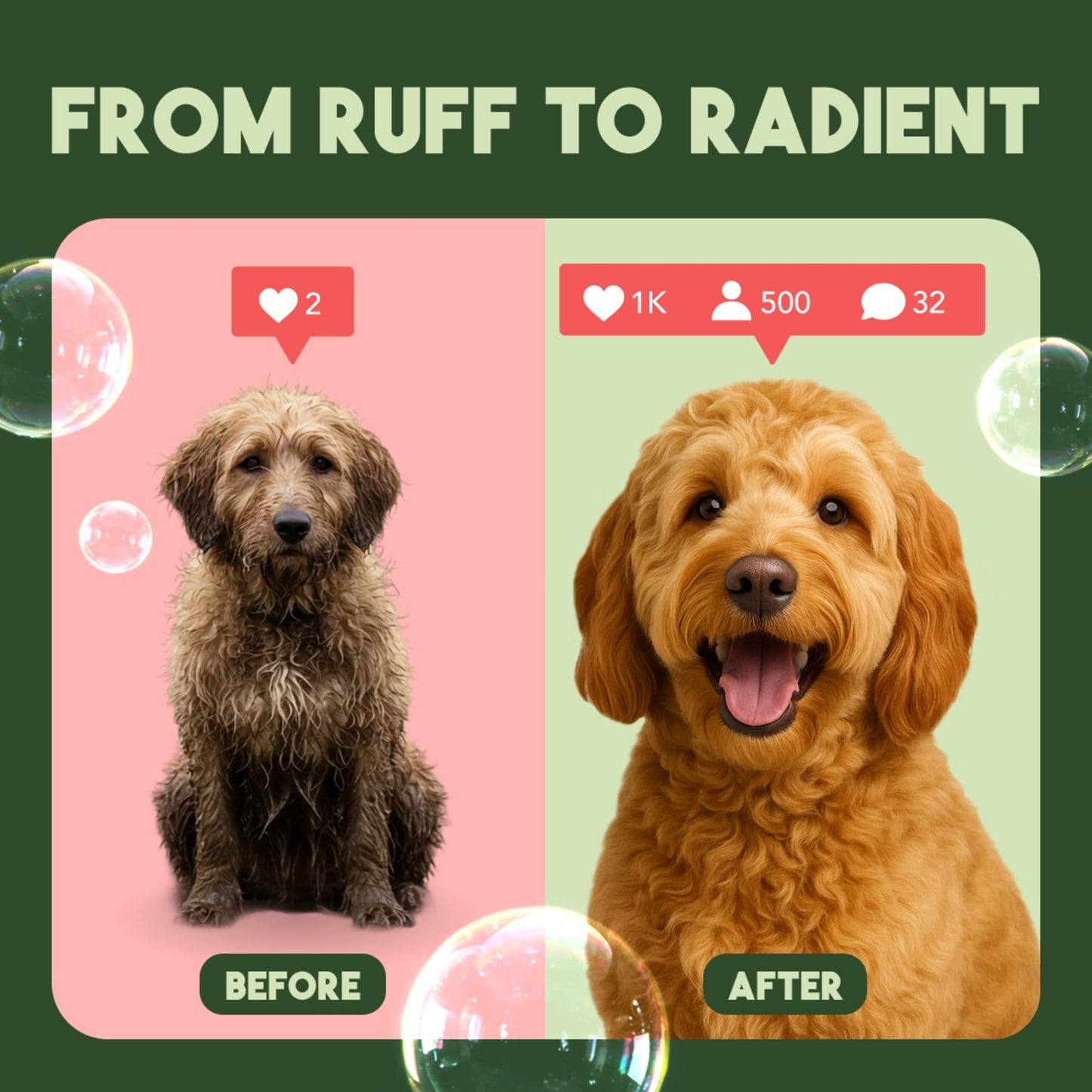 TropiClean Watermelon Refreshing 2-in-1 Cat & Dog Shampoo and Conditioner | Cat & Dog Bath Supplies | 20 oz | Made in The USA