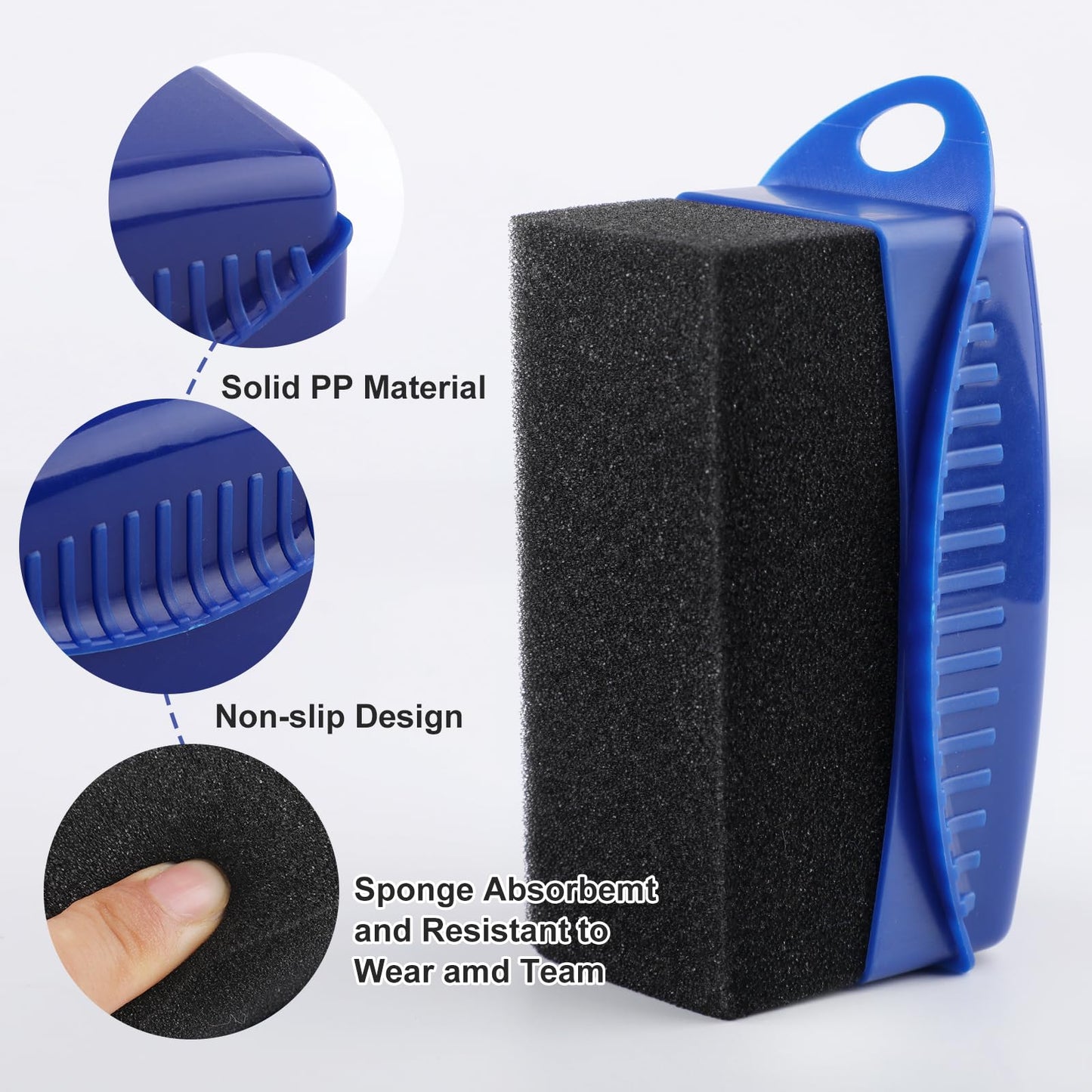 2 PCS Tire Shine Applicator Pad, Reusable Tire Dressing Applicator, Tire Sponges Applicator Pads with Lid, Tire Foam Applicator Sponges Contour Tire Wheel Shine Car Cleaning