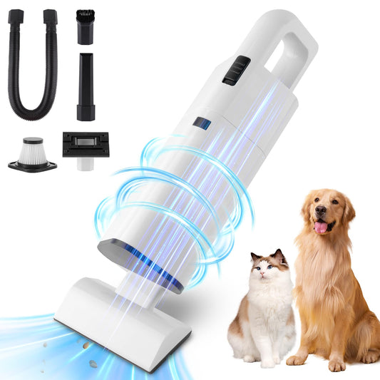 Cordless Vacuum Cleaner Handheld - 20000Pa Powerful Suction, Hand Vacuum Cordless Rechargeable for Car, Pet Hair, Stairs, Carpet, Couch - Portable Wireless Vac with HEPA Filter & 4 Attachments