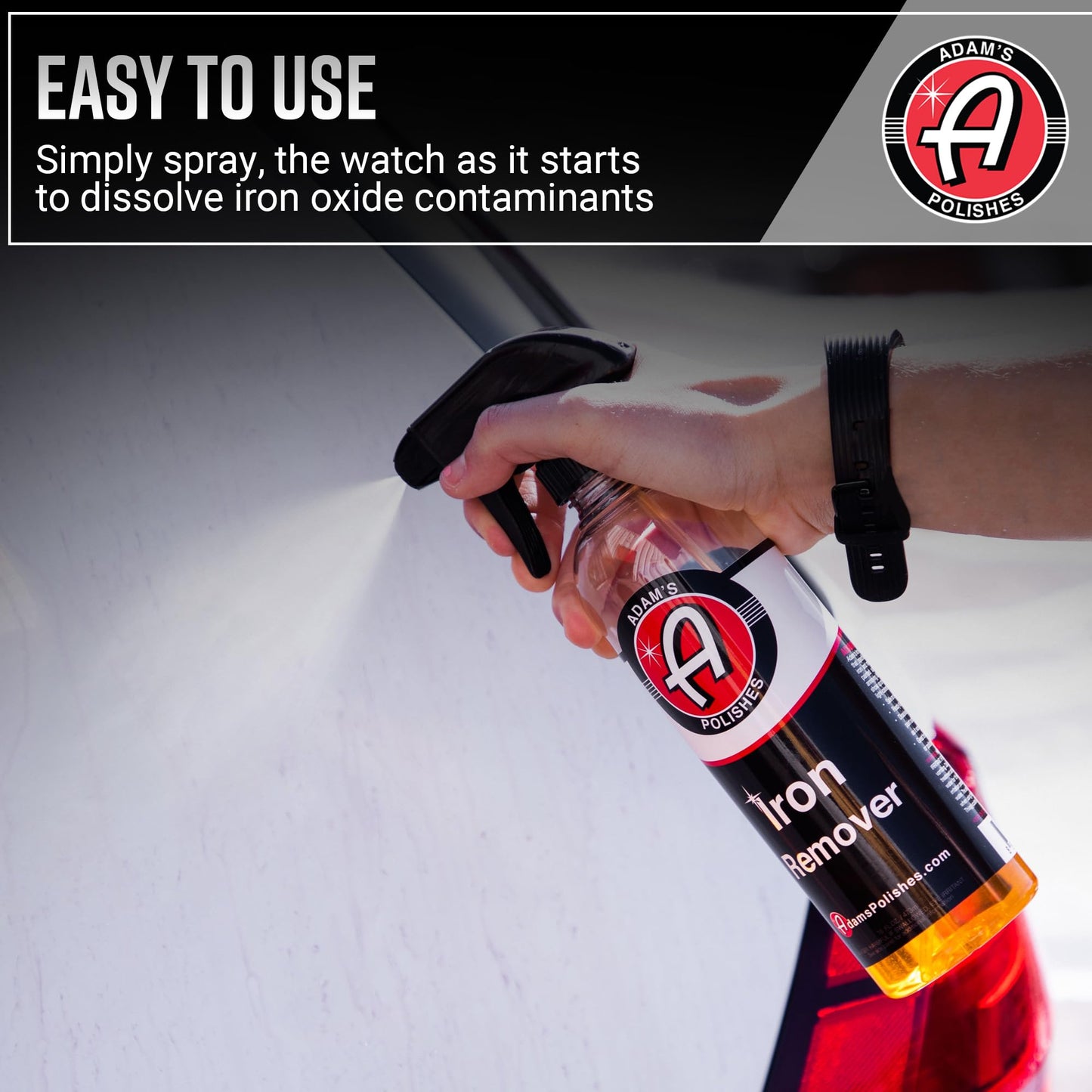 Adam's Iron Remover (5 Gallon) - Iron Out Fallout & Rust Remover Spray for Car Detailing On Automotive, Motorcycle, RV, Boat Paint Wheels or Metal - Use Before Clay Bar, Car Wax or Car Wash