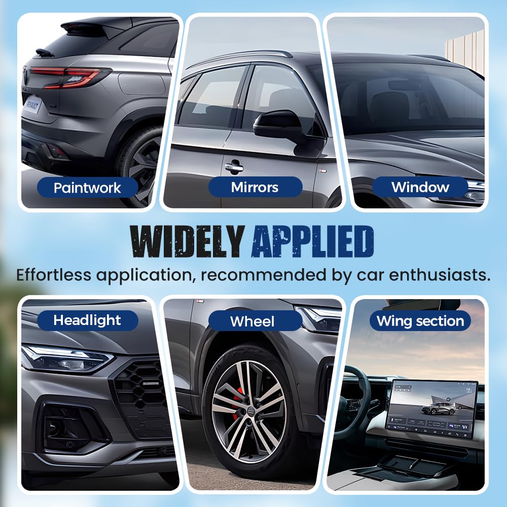 2025 New Advanced Car Quick-acting Coating Agent Spray, Car Coating Sprays, Quick Effect Cars Scratch Wax Polish Spray, Waterless Wash, Oil Film Emulsion Glass Cleaner(2pcs, 8.12FL Oz)