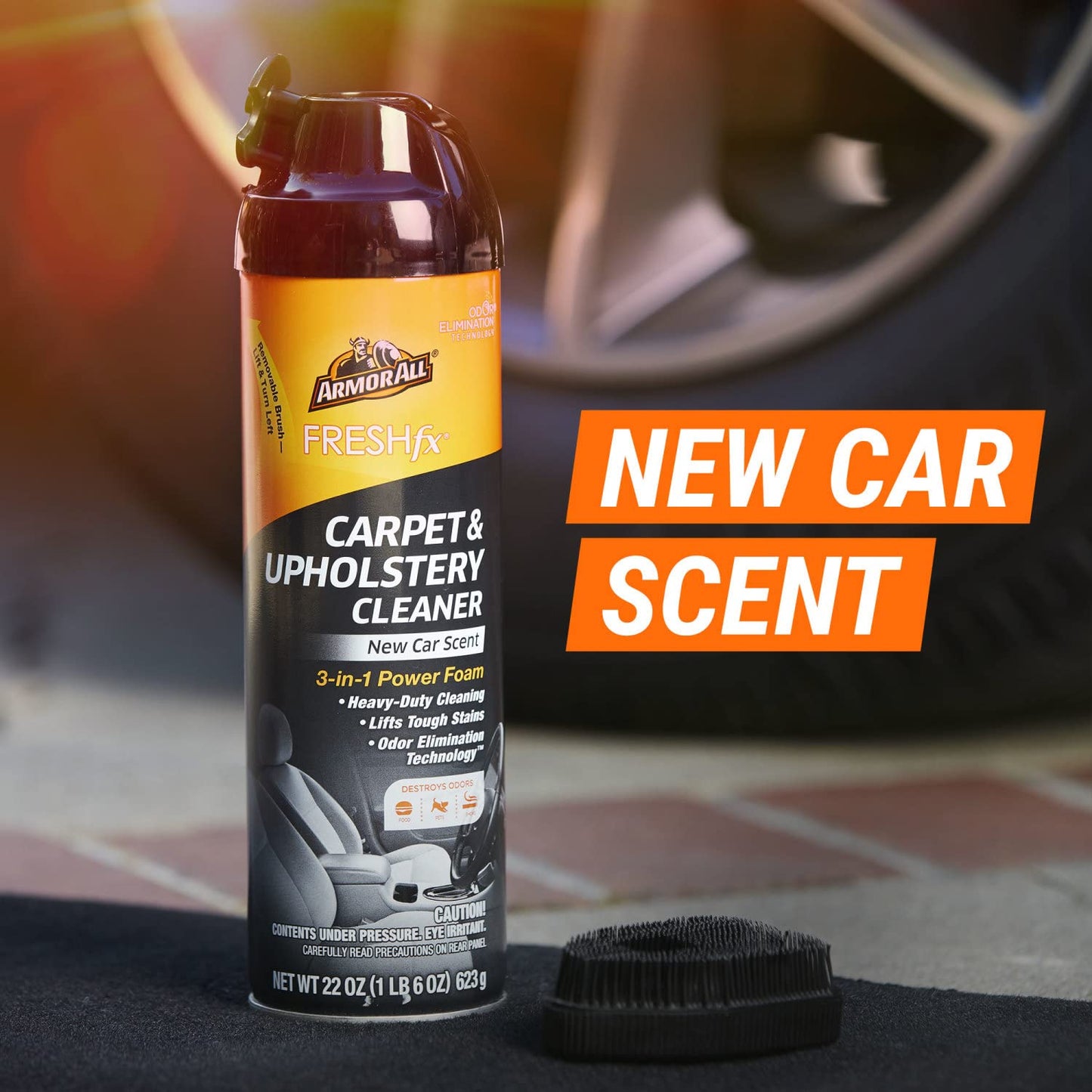 Armor All Carpet and Upholstery Cleaner Spray , Car Upholstery Cleaner for Tough Stains, 22 Fl Oz, 1 Count (Pack of 1)