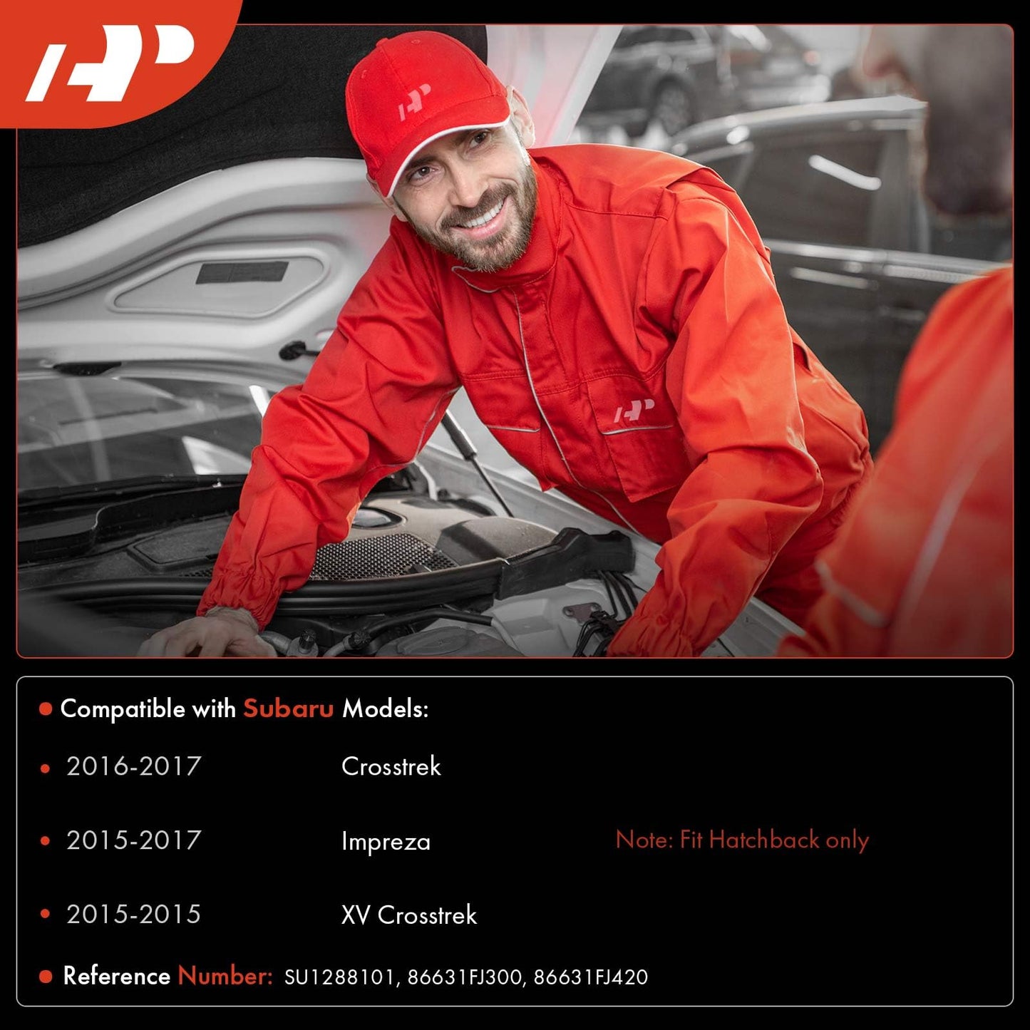 A-Premium Windshield Washer Fluid Reservoir Tank Assembly Compatible with Subaru Impreza 2015-2017, Crosstrek 2016-2017, XV Crosstrek 2015 - with Cap & Sensor, Replace Part 86631FJ420