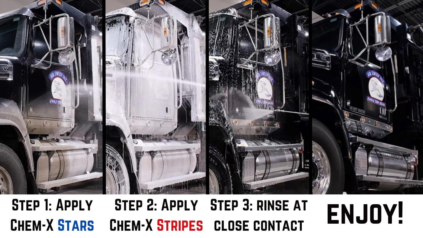 Chem-X Stars and Stripes Ultimate Touch Free Foaming Vehicle Wash (1 Gallon of Each)
