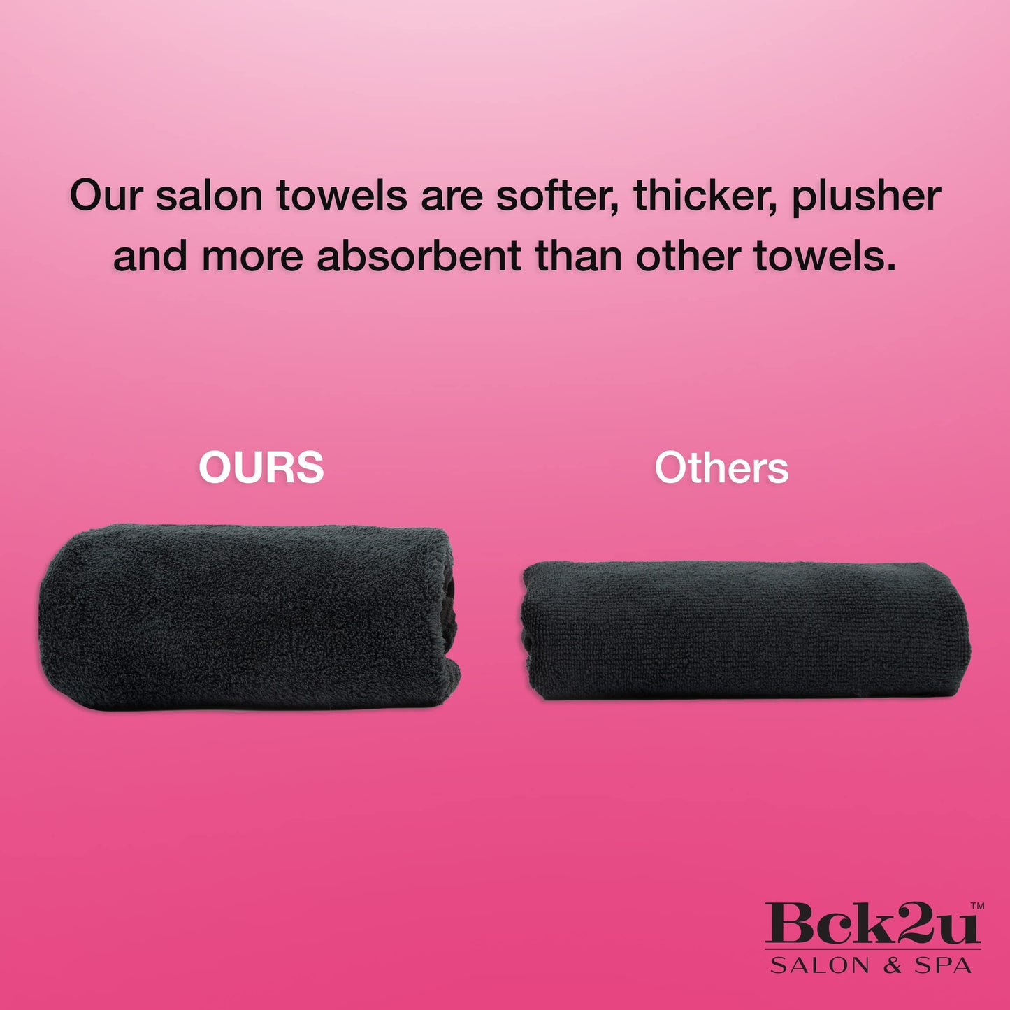 Arkwright Microfiber Coral Fleece Salon Towels Bulk - Case of 60 - Bleach Safe Resistant, Absorbent Hair Drying Towel Set, Perfect for Resort, Hotel, and Spa, 16 x 27 in, Grey