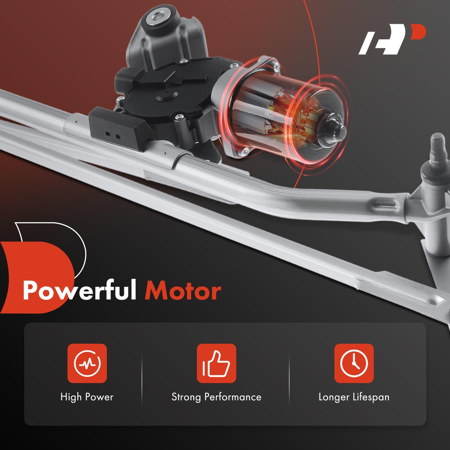 A-Premium Front Windshield Wiper Motor and Linkage Assembly Compatible with Cadillac, Chevrolet and GMC Vehicles - Silverado 1500/2500 HD/3500 HD, Suburban 1500/2500, Sierra 1500, Escalade, Yukon