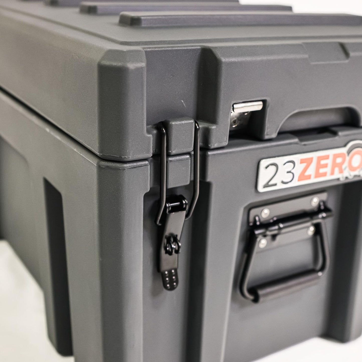 23ZERO Gray Overland Gear Box - Roof Rack Mountable, Portable, Lockable Storage Box for Camping or Recovery Gear (90 L)