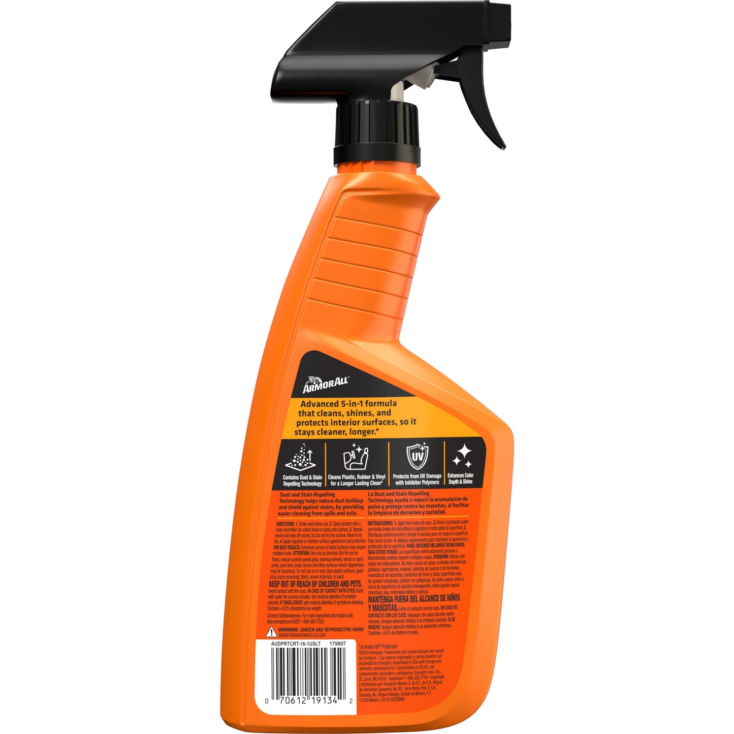 Armor All Extreme Shield Protectant Spray , Interior Car Cleaner with UV Protection Against Cracking and Fading, 16 Fl Oz