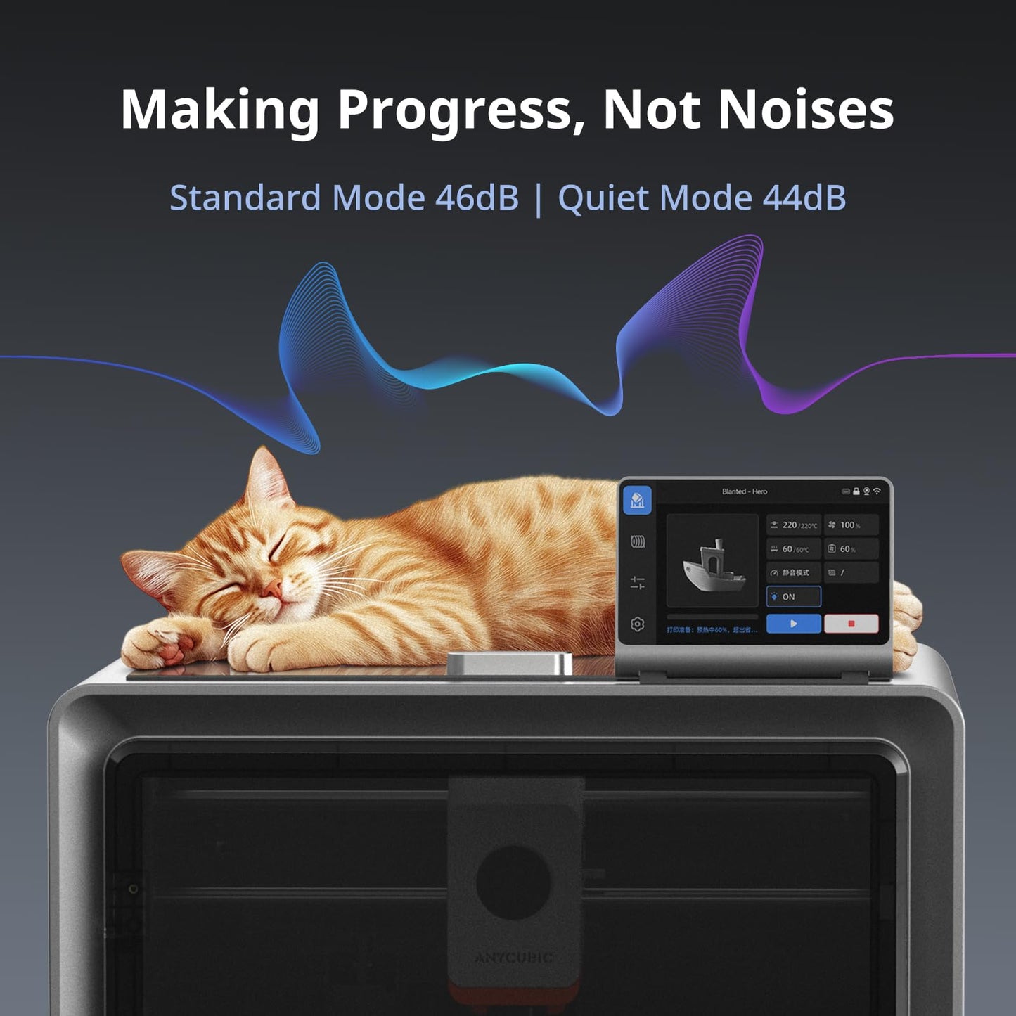 Anycubic Kobra S1 Combo Multicolor 3D Printer with Anycubic ACE PRO, 4 Multicolor, Drying and Printing at the Same Time, 600mm/s Fast Speed with 320℃ Hotend, Built-in Camera 44dB Quiet 250*250*250mm