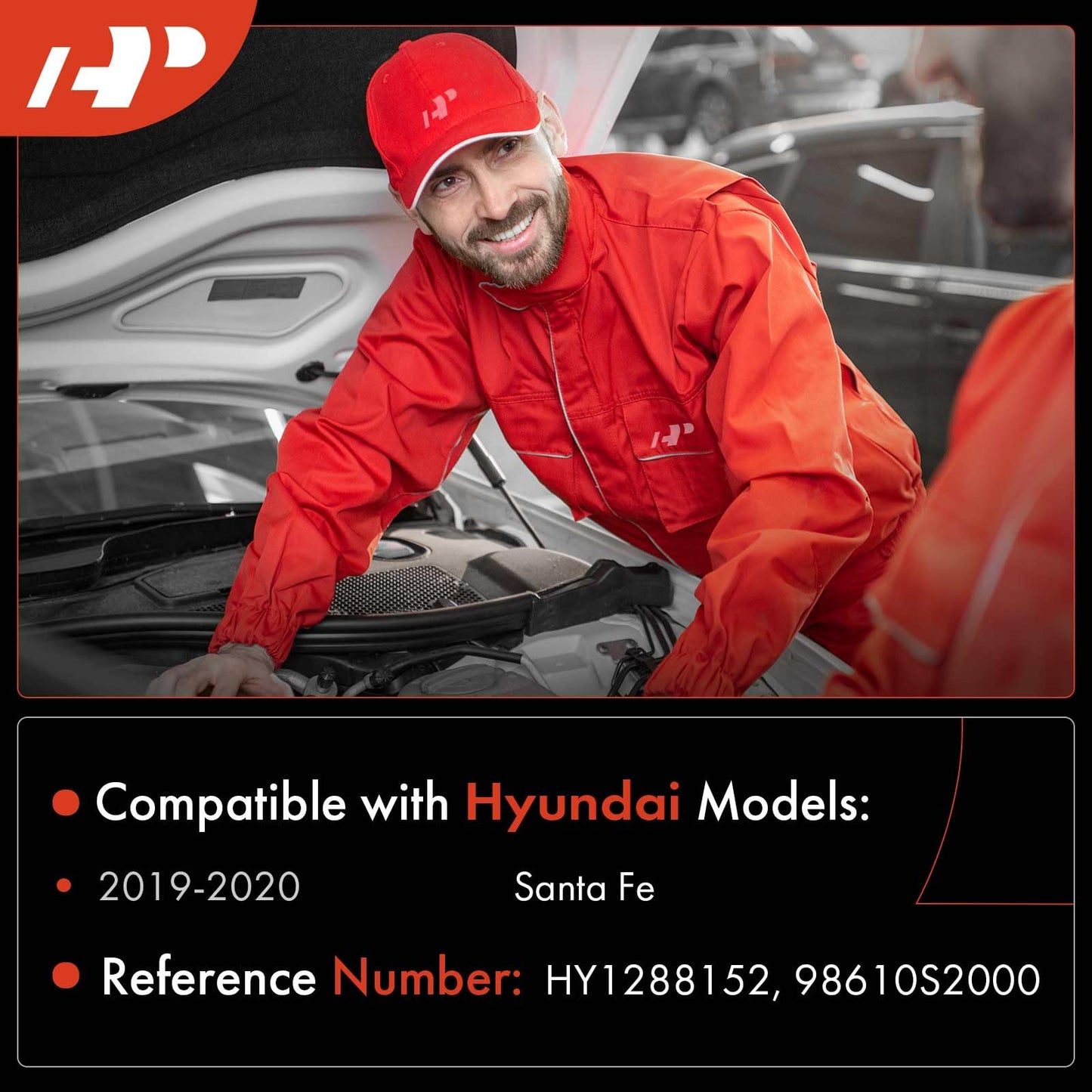 A-Premium Windshield Washer Reservoir Tank Assembly Compatible with Hyundai Santa Fe 2019-2020 - with Cap & Pump & Fluid Level Sensor