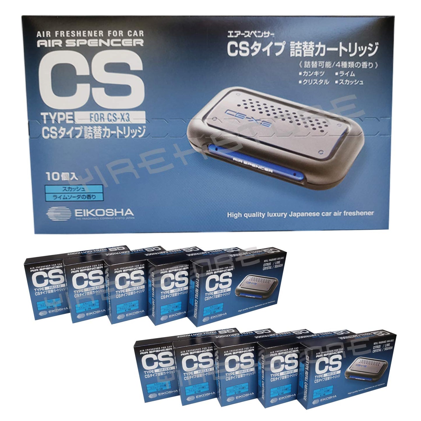 CSX3 30 Packs Wholesale Size CS-X3 Squash Air Spenser Squash JDM Car Air Freshner Refill, Wholesale-Price