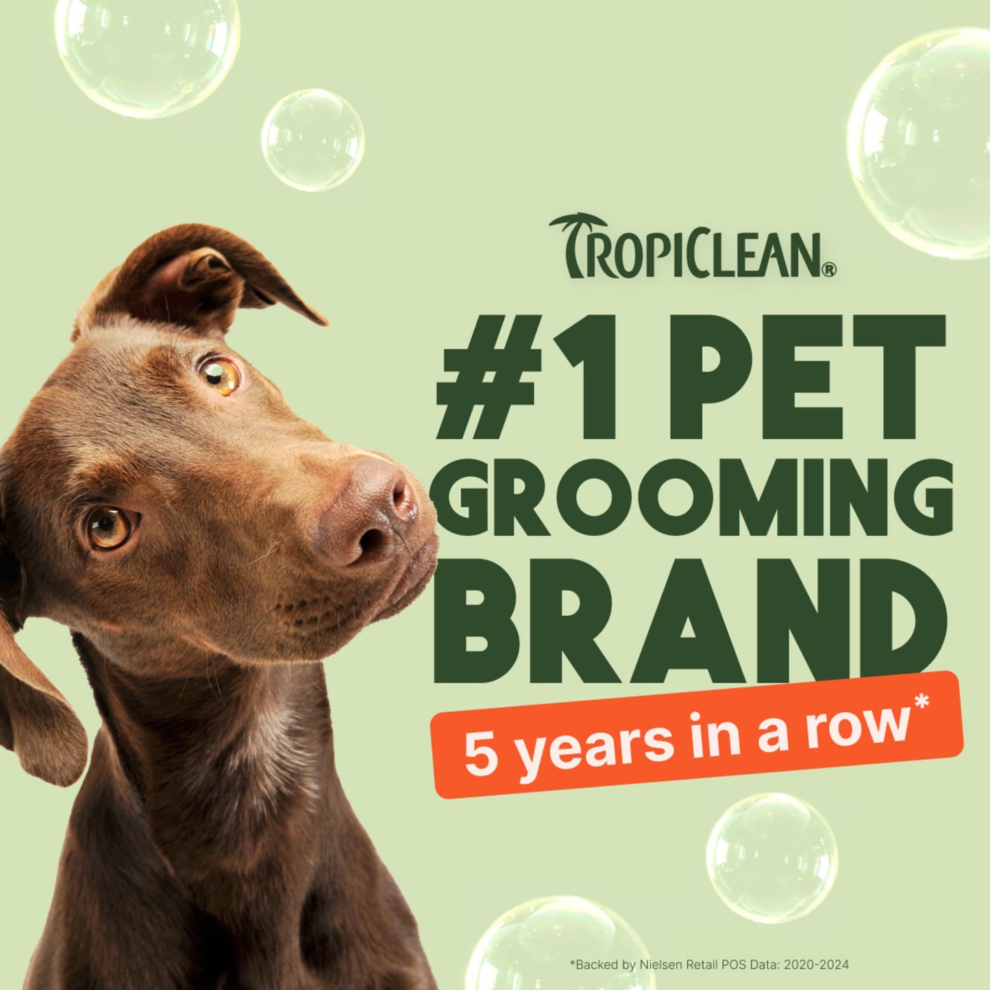 TropiClean 2-in-1 Dog Shampoo and Conditioner, Moisturizing Dog Detangler, Puppy Safe, Made in the USA, Papaya Scent, Cat & Kitten Safe, 20oz.
