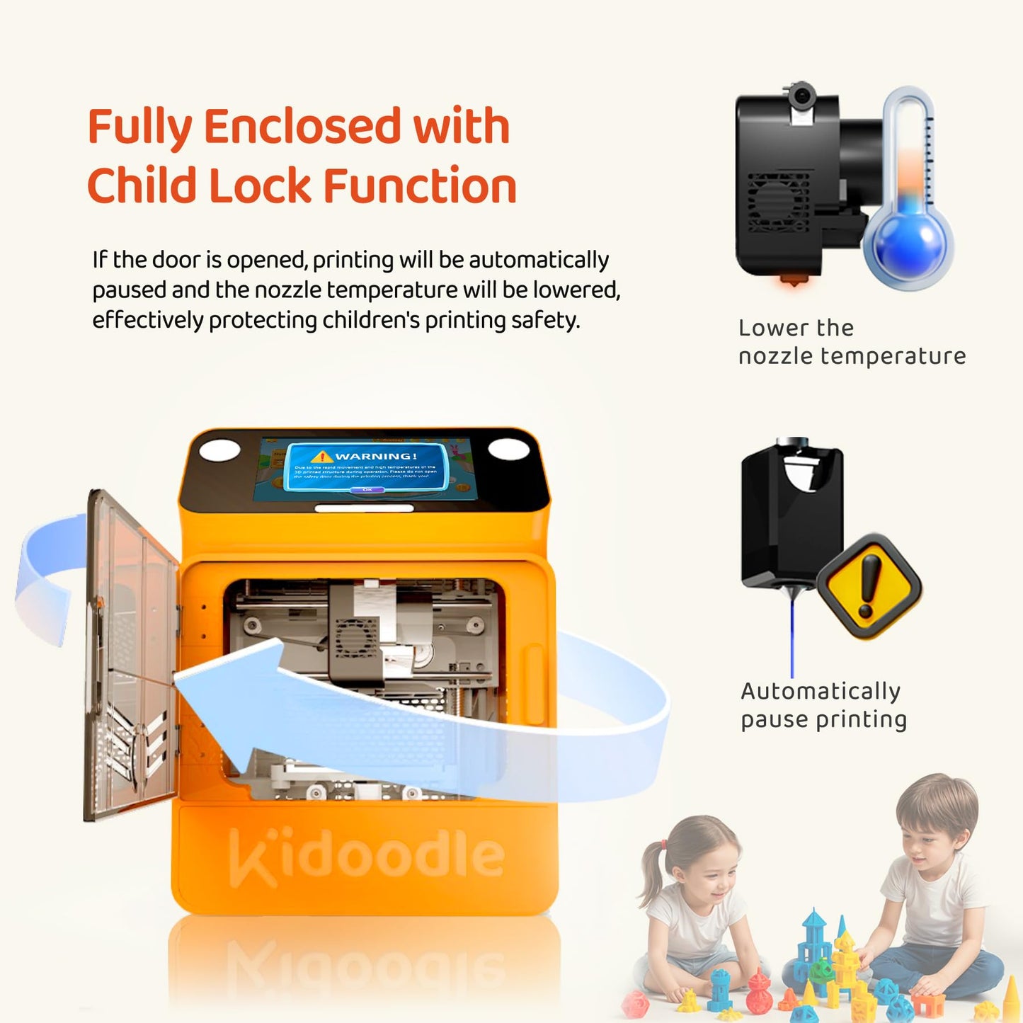 3D Printer for Kids, Safe for Children, Toy 3D Printer, STEM Learning Mate, Wi-Fi & App Control, Weekly Update Toy Library, Touch Screen, Mini Size, Easy Setting/One Click to Print
