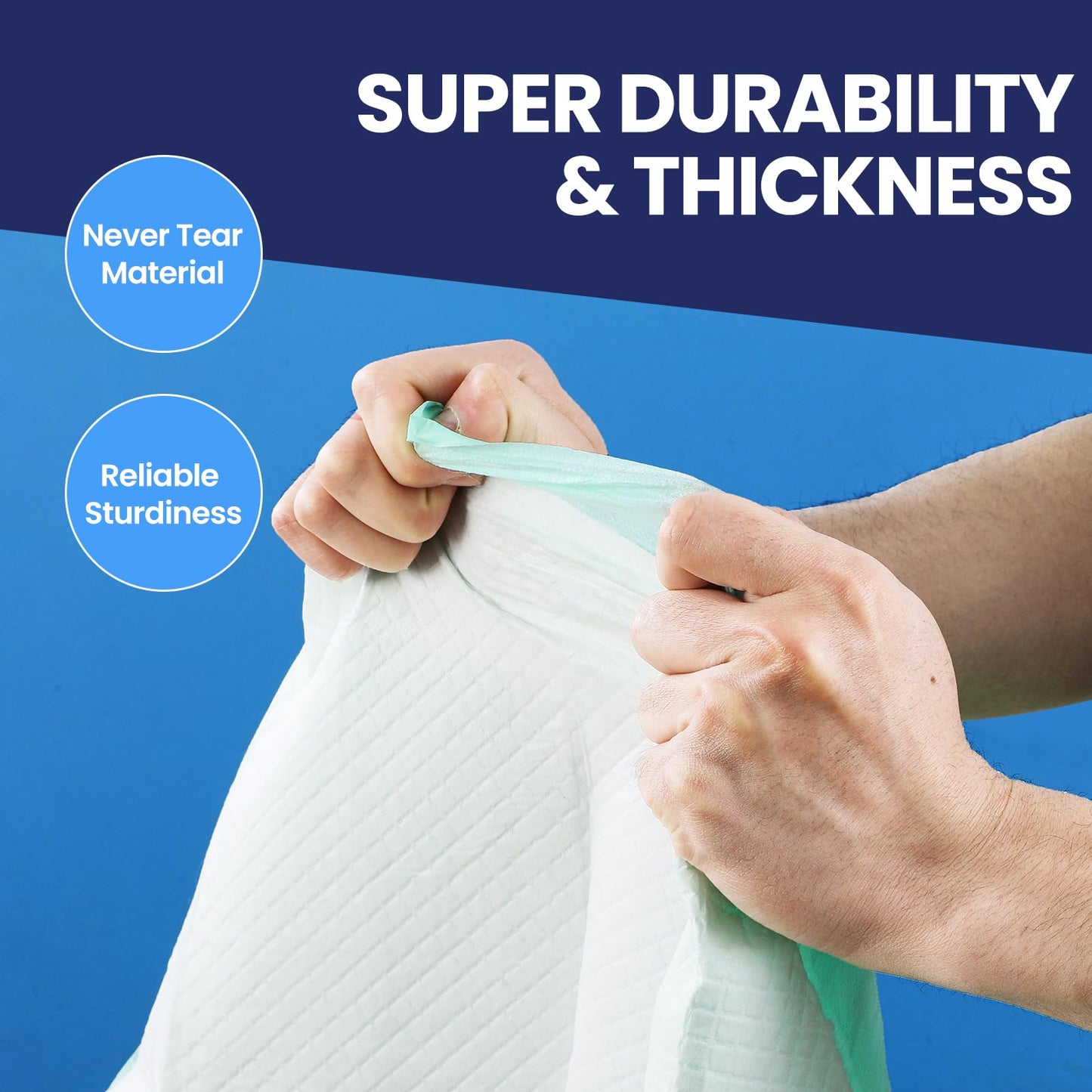 AOZITA 50-Pack Disposable Underpads 30" x 36" Incontinence Chux Pads Ultra Absorbency Protective Bed Pads, Heavy Duty Leakproof Absorbent Bed & Pee Pads for Adult, Senior, Kids and Pet