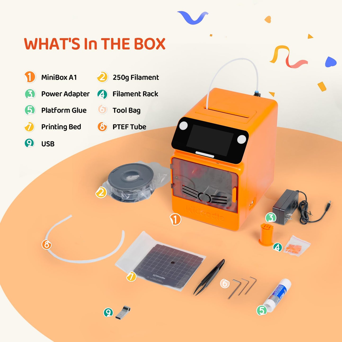 3D Printer for Kids, Safe for Children, Toy 3D Printer, STEM Learning Mate, Wi-Fi & App Control, Weekly Update Toy Library, Touch Screen, Mini Size, Easy Setting/One Click to Print