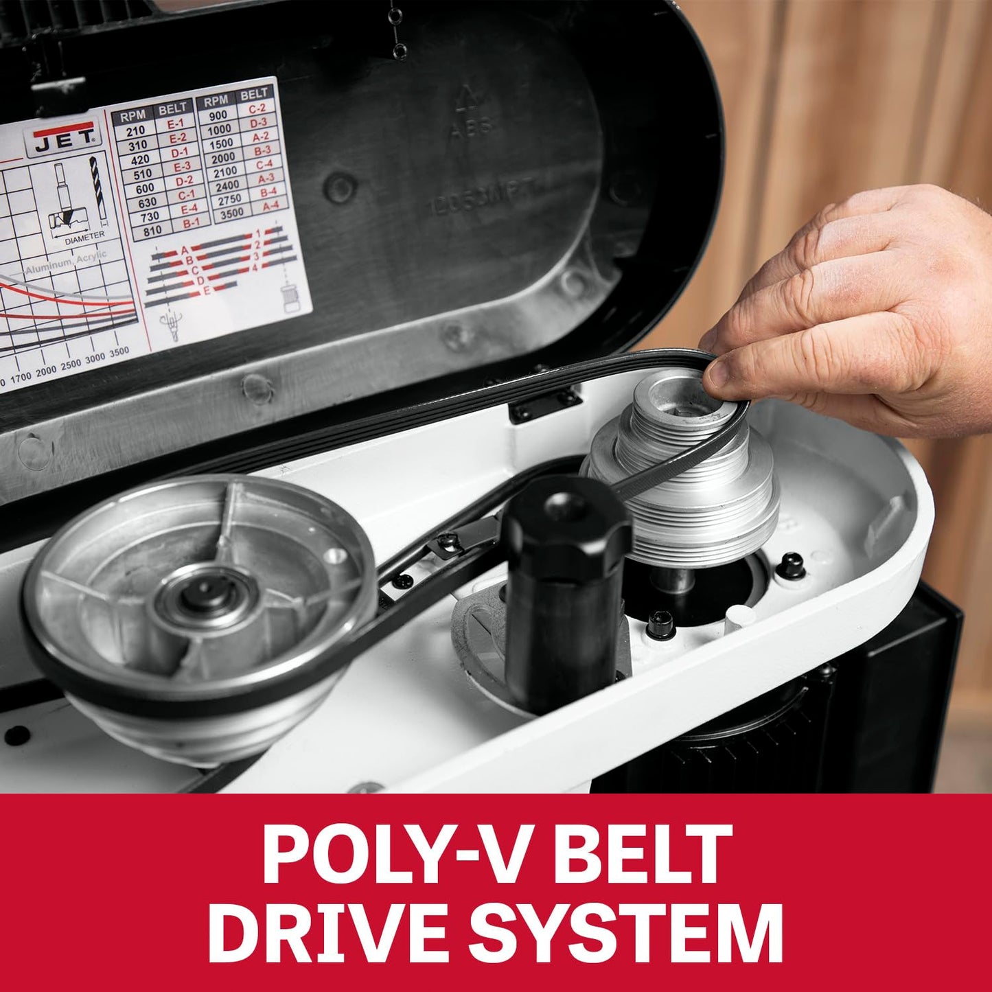 JET 17-Inch Floor Drill Press, 16 Speed, 3/4 HP, 115V 1Ph (Model JDP-17)