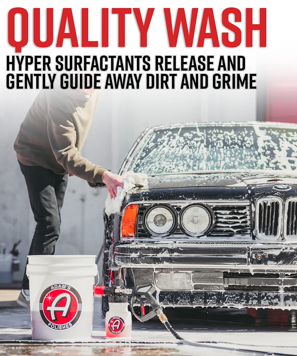 Adam's Polishes Mega Foam Car Washing Bundle - pH Best Car Wash Soap For Foam Cannon, Pressure Washer or Foam Gun | Concentrated Detailing & Cleaning Detergent | Won't Strip Wax or Ceramic Coating