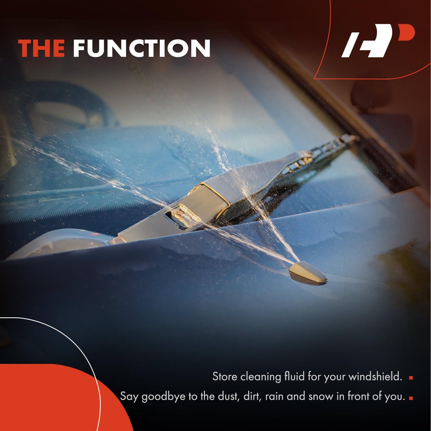 A-Premium Windshield Washer Reservoir Tank Assembly Compatible with Nissan Murano 2019 2020 2021 2022 2023 2024 - with Cap & Washer Pump & Fluid Level Sensor