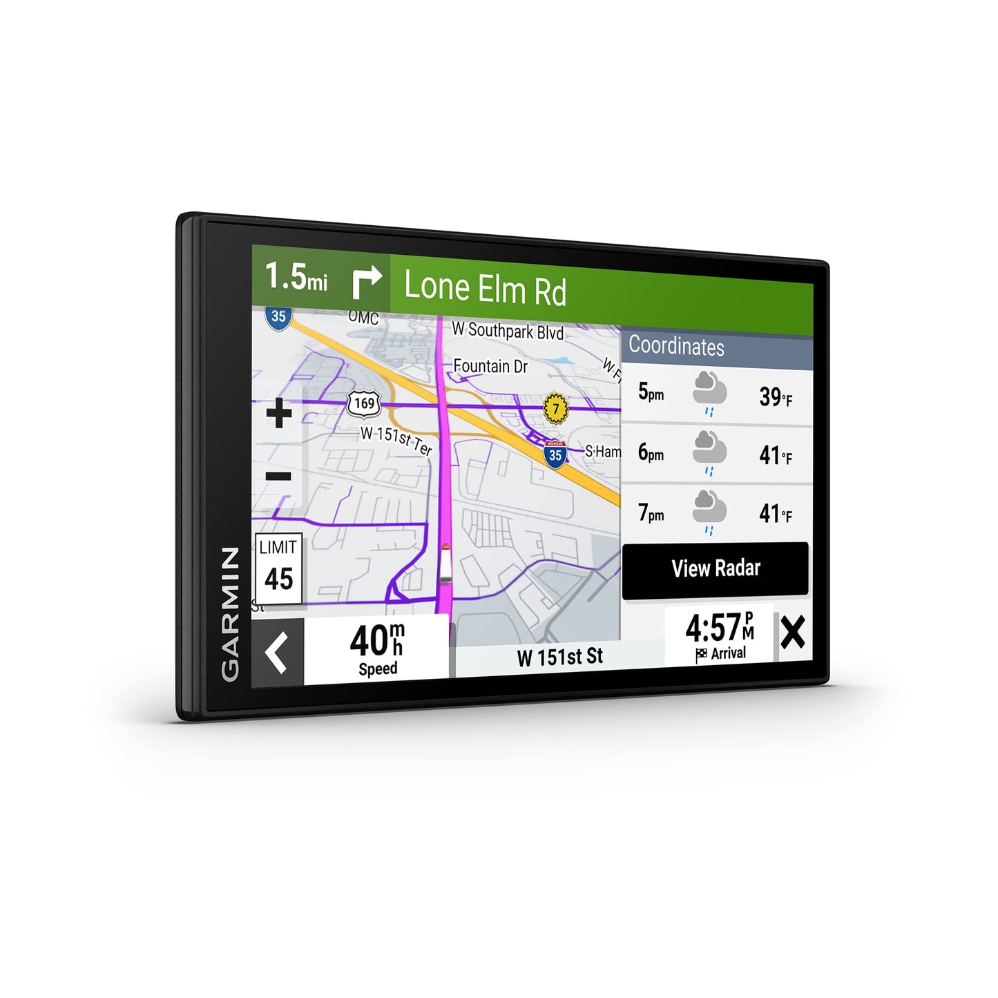 Garmin dzl OTR610, Large, Easy-to-Read 6' GPS Navigator, Custom Truck Routing, High-Resolution Birdseye Satellite Imagery, Directory of Truck & Trailer Services