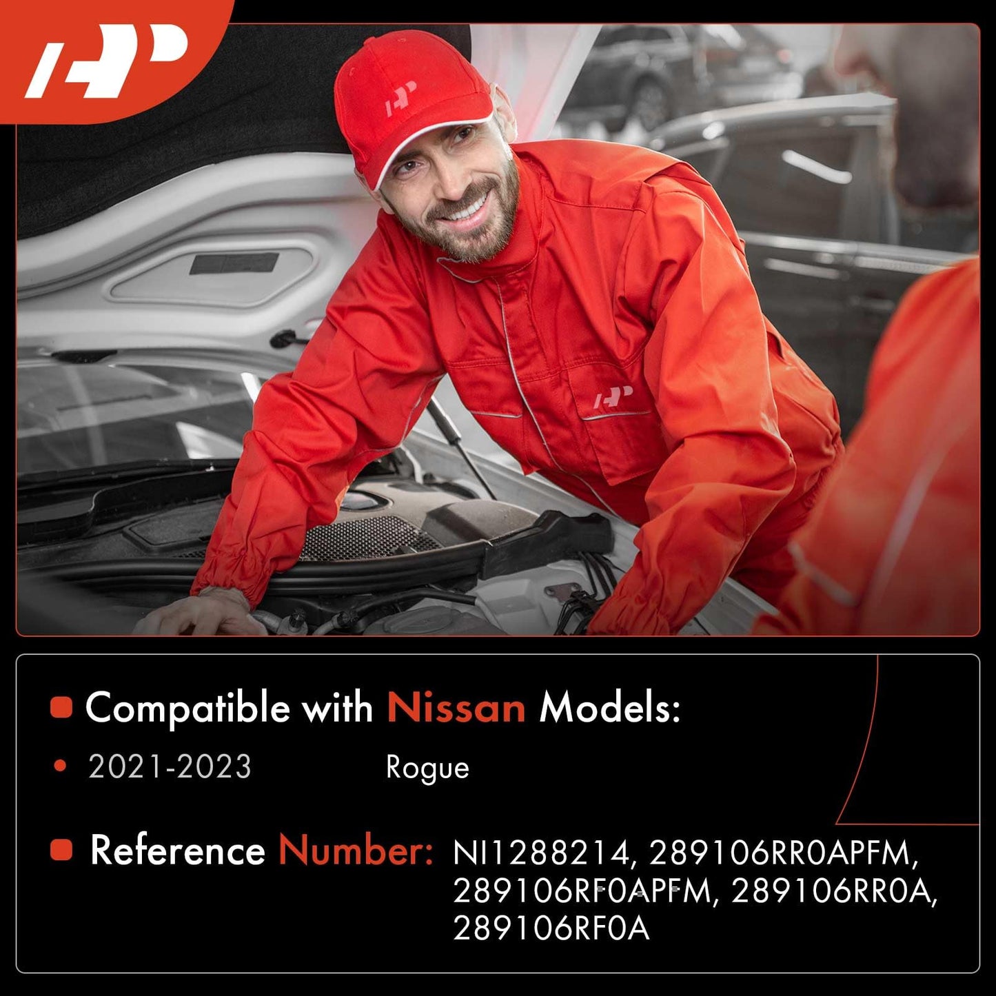 A-Premium Windshield Washer Reservoir Tank Assembly Compatible with Nissan Rogue 2021 2022 2023 - with Cap & Washer Pump & Filler Neck