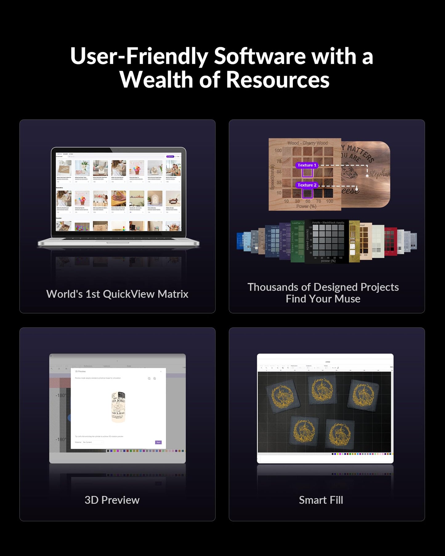 WECREAT Vision Pro 45W Laser Engraver and Cutter with Rotary Pro, HD Camera & Auto-Lifting, Laser Cutter Cuts 1” Wood, Full Enclosure Laser Engraving Machine for Tumblers, Wood and Metal, Acrylic, etc