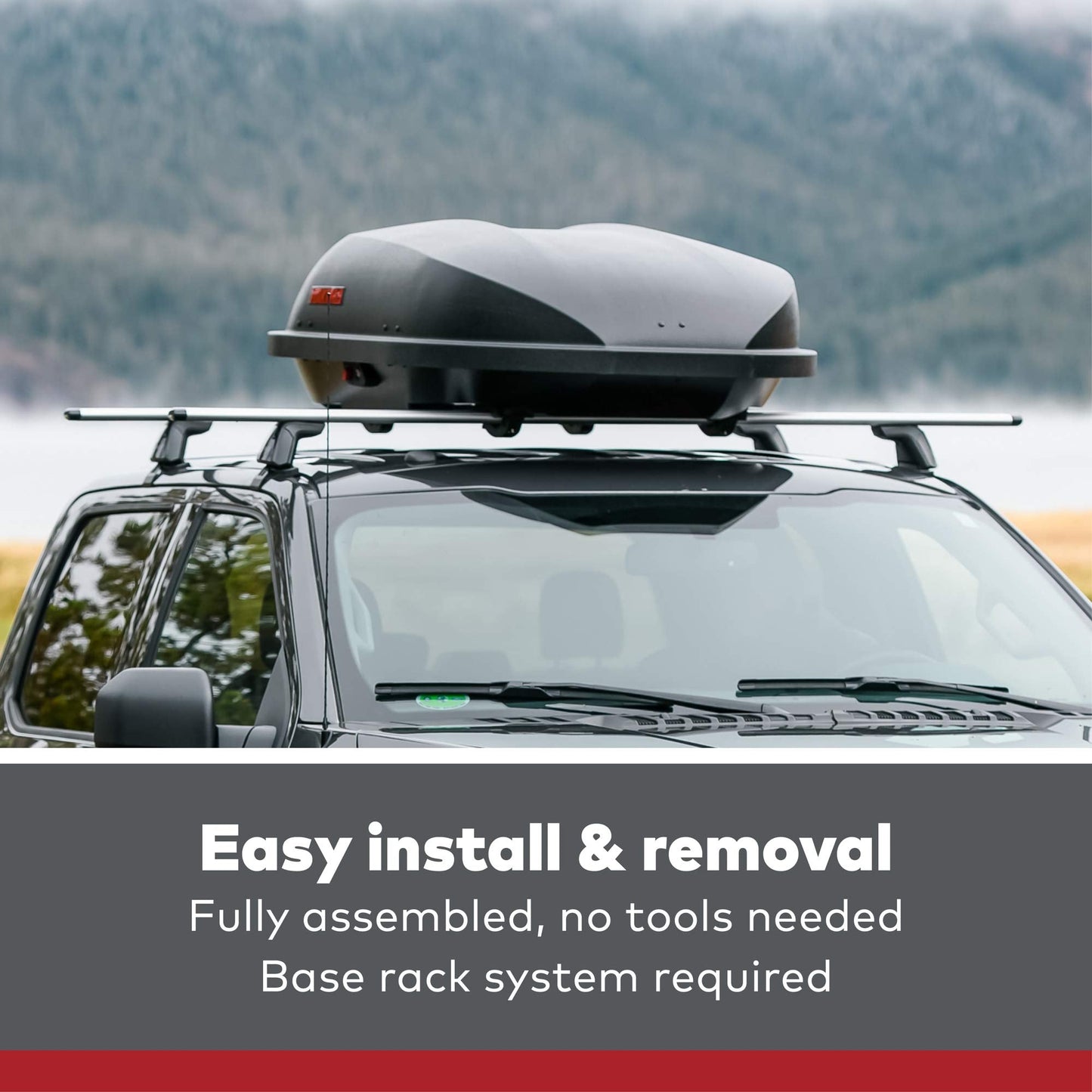 Yakima RocketBox Pro 14 Compact Roof Cargo Box Carrier, 14 Cu Ft Premium Aerodynamic Storage with Dual Side Opening, SKS Locks, Tool Free Installation