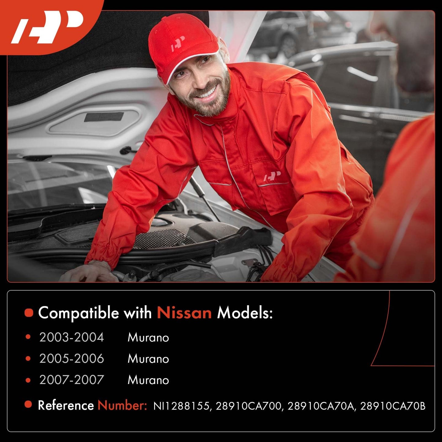 A-Premium Windshield Washer Fluid Reservoir Tank Assembly Compatible with Nissan Murano 2003 2004 2005 2006 2007 - with Pump & Sensor & Filler Neck & Cap