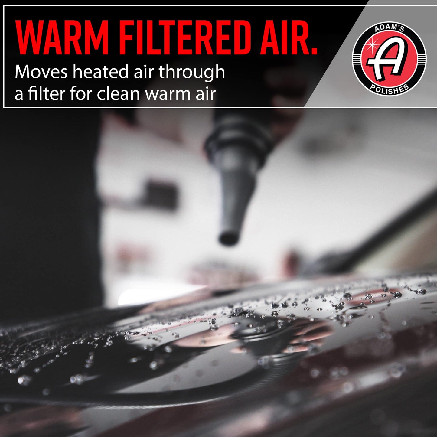 Adam's Polishes Air Cannon Car Dryer Blower - Powerful Detailing Wash | Filtered Dryers, Blowers & Blades Safer Than Microfiber Towel Cloth