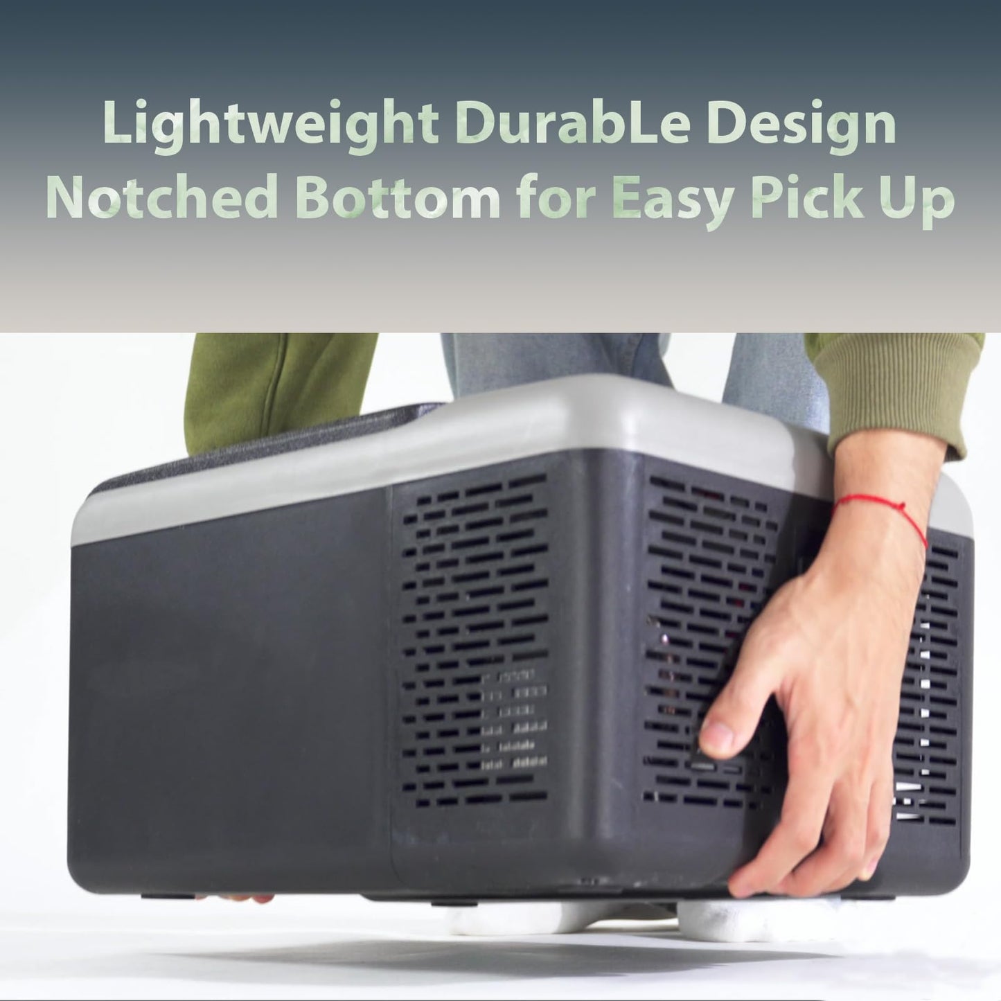 Alpicool C12PT Portable Car Freezer Cooler, 12 Volt Car Refrigerator, 12 Quart Fast Cooling, with 12/24V DC and 100-240V AC for Outdoor, Camping, RV, Truck (Black&Grey)