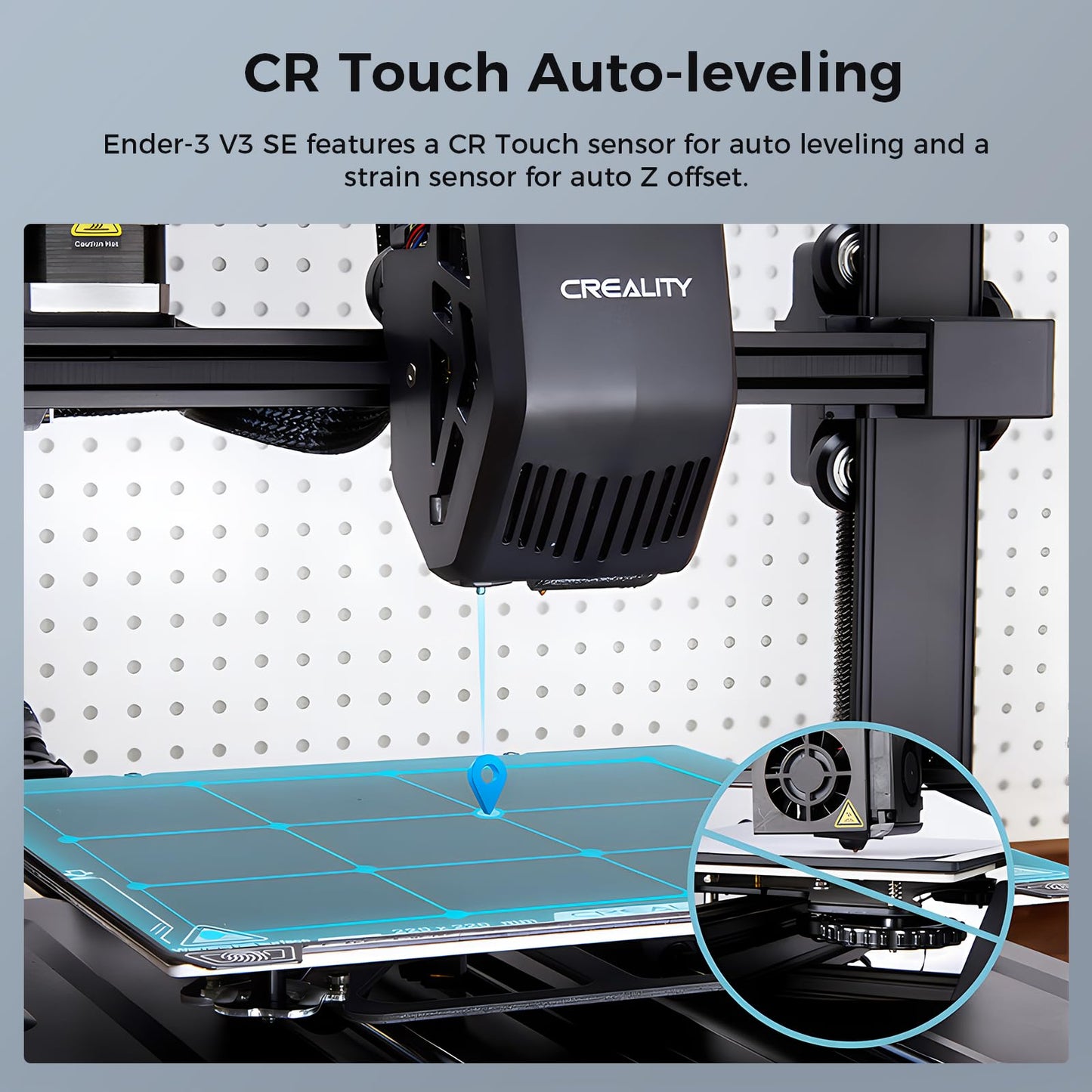 Creality Ender 3 V3 SE 3D Printer 250mm/s Max Printing Speed Upgraded Visual UI Auto Filament Loading and Unloading, Sprite Direct Extruder CR Touch Auto Leveling Dual Z-axis 8.66x8.66x9.84 inch