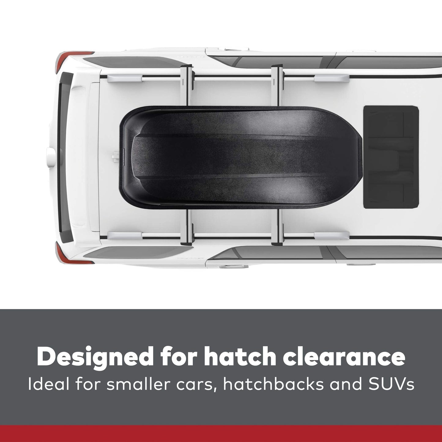 Yakima RocketBox Pro 14 Compact Roof Cargo Box Carrier, 14 Cu Ft Premium Aerodynamic Storage with Dual Side Opening, SKS Locks, Tool Free Installation