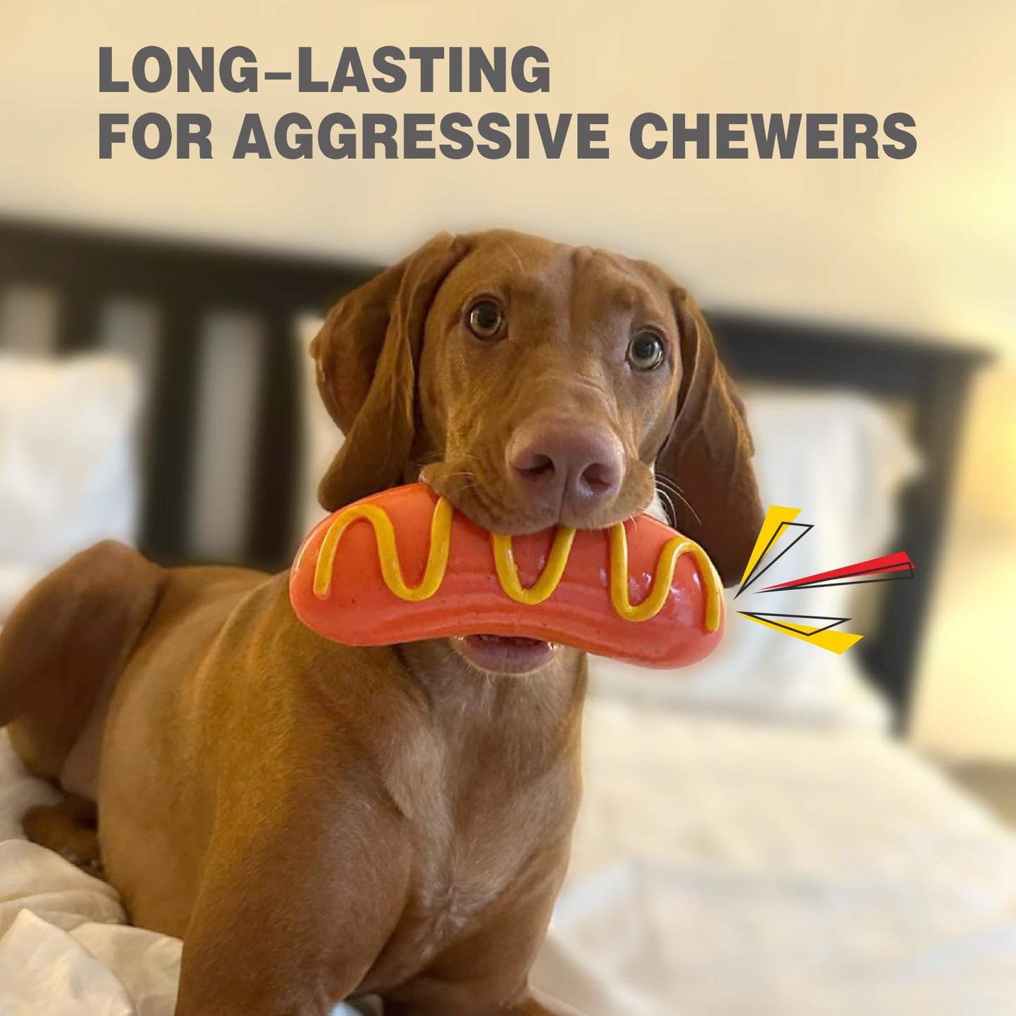 LiuMelinda Dog Chew Toys for Aggressive-Chewers - Indestructible Dog Toy for Aggressive Chewer,Tough Chew Toys for Dogs (Rubber)
