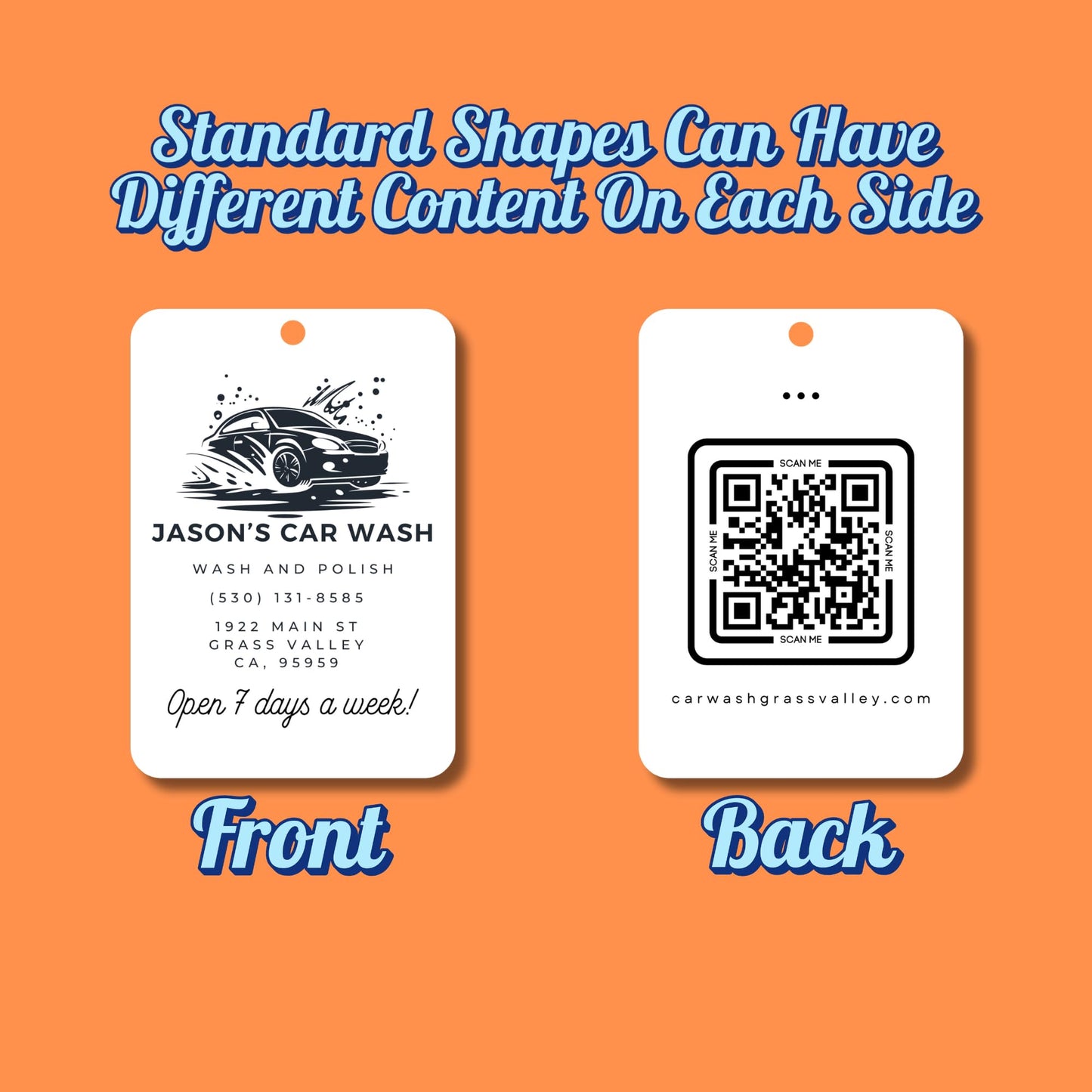 250PCS Bulk Custom Business Logo Air Freshener, Wholesale Custom Branded Air Freshener For Business, Commercial Grade Printing, Double-sided, Ideal For Brand Marketing and Brand Promotion (250pcs)