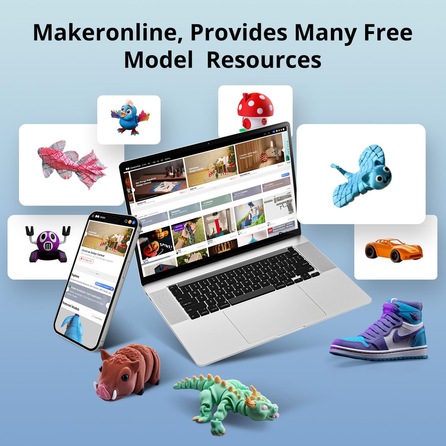 Anycubic 3D Printer Kobra 3 MAX Only, Support Multicolor Needs ACE Pro Large Printing Volume, 600mm/s High-Speed Precise Auto-Leveling & Anti-Skip Upgrade 420 * 420 * 500mm Print Volume