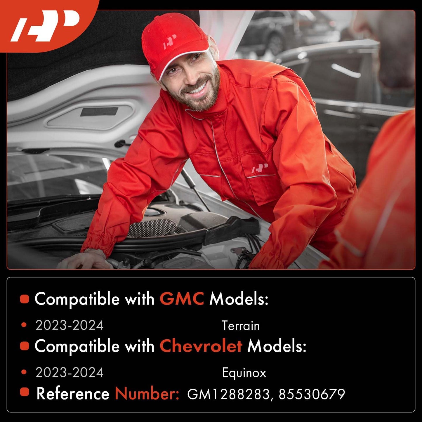 A-Premium Windshield Washer Reservoir Tank Assembly Compatible with Chevrolet Equinox & GMC Terrain, 2023 2024 - with Washer Pump & Cap & Fluid Level Sensor