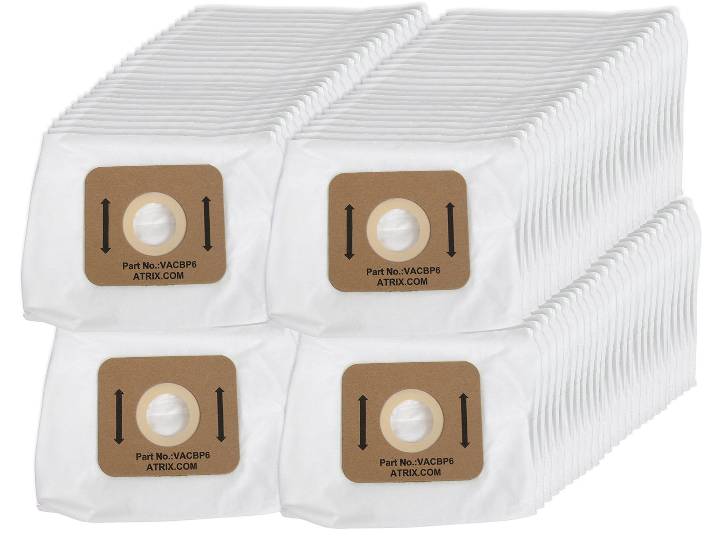 Atrix VACBP6-100P Replacement HEPA Filters for Atrix Backpack Vacuum, 100-Pack , White