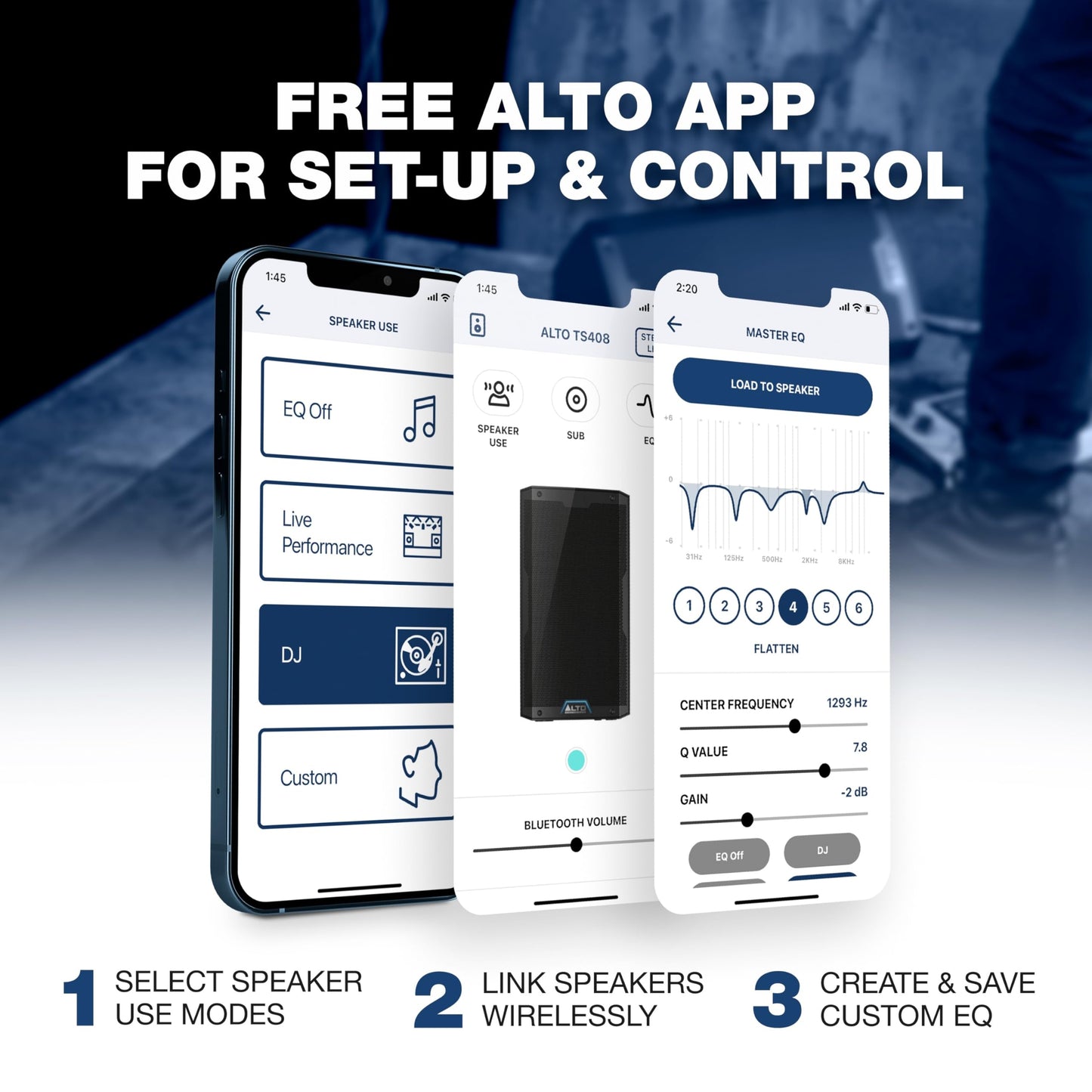 ALTO TS408 2000W 8" Powered PA Speaker with 3 Channel Mixer, Bluetooth Streaming, Wireless Loudspeaker Linking, DSP and ALTO App