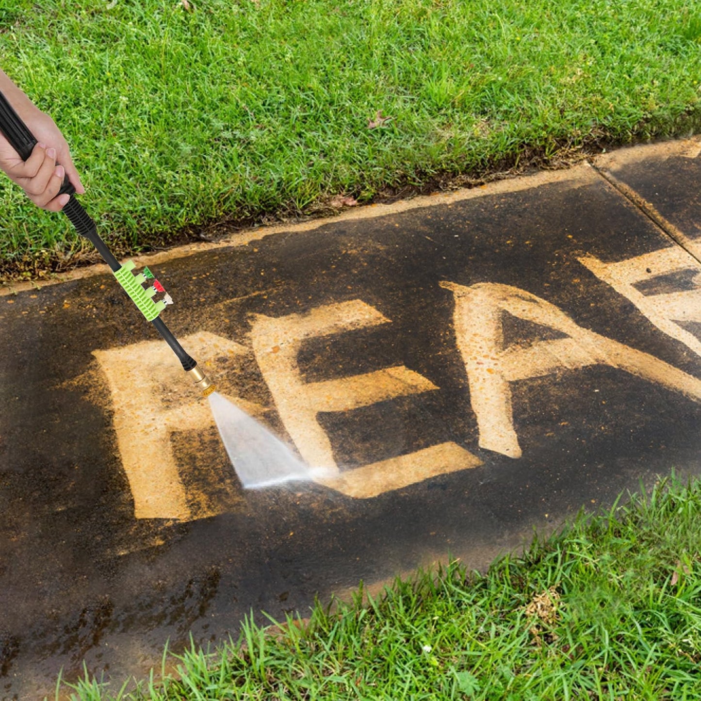 commowner Electric Pressure Washer 5000PSI 4.0GPM Power Washers with M22-14mm Pressure Hose 33FT, Power Sprayers High Pressure with 1/4" QC Compatible Surface Cleaner for Home Cars Driveways, LGreen