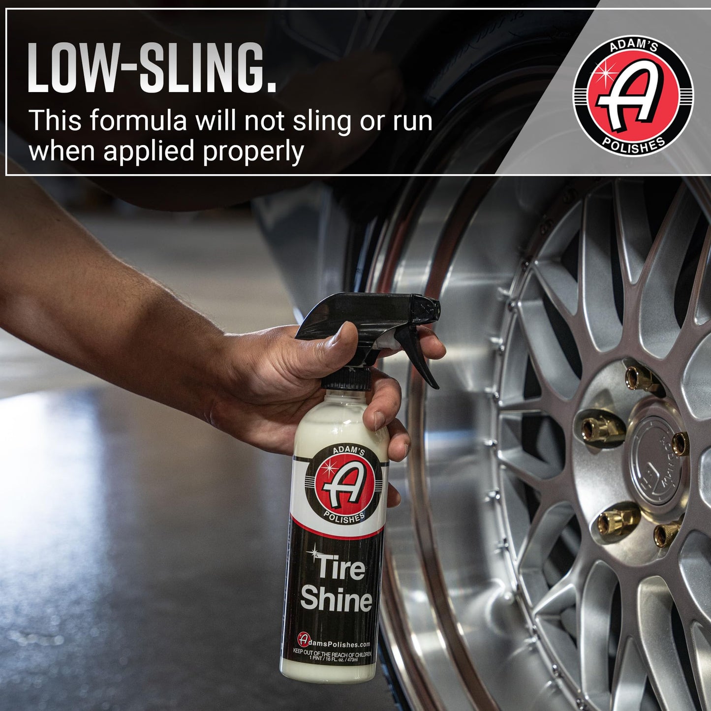 Adam's Polishes Tire Shine 5 Gal - Spray Tire Dressing W/ SiO2 For Non Greasy Car Detailing | Use W/Tire Applicator After Tire & Wheel Cleaner | Tire Ceramic Coating Car Wax Like Tire Protection