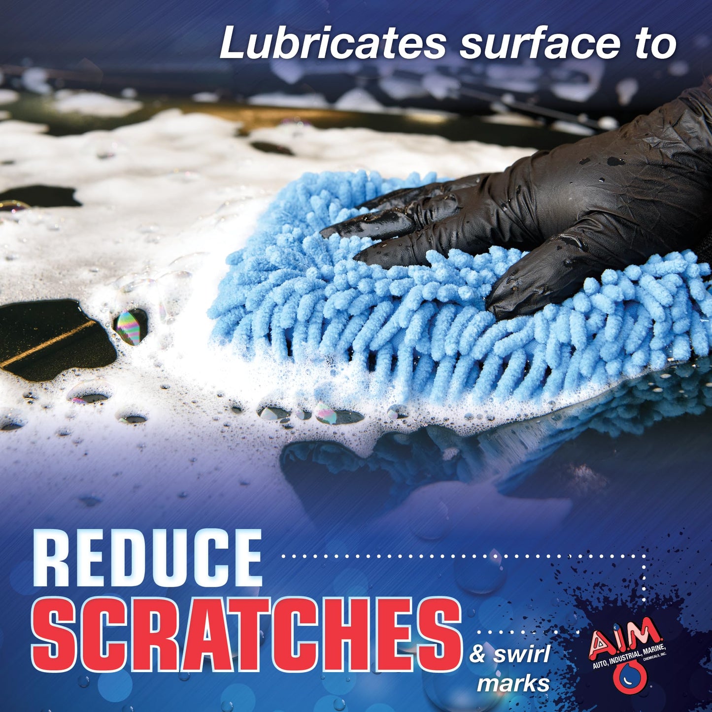 AIM Chemicals Car Wash - High Foam Formula Car Shampoo, Professional Car Wash Shampoo Compatible with Ceramic Coatings - Ideal for Foam Guns - Streak-Free Finish for Detailing - 5 Gal