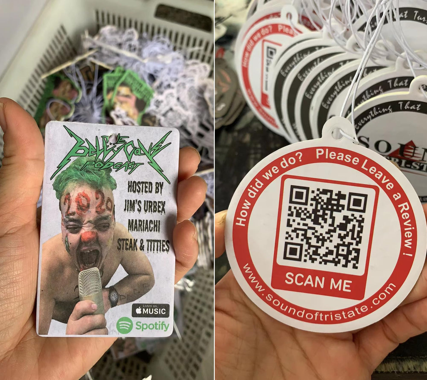 100PCS Wholesale Custom Car Air Fresheners in Bulk for Promotional Gifts Custom Logo Air Fresheners with Photo/Text Bulk, Ideal for Business Advertising & Event Giveaways (100PCS)