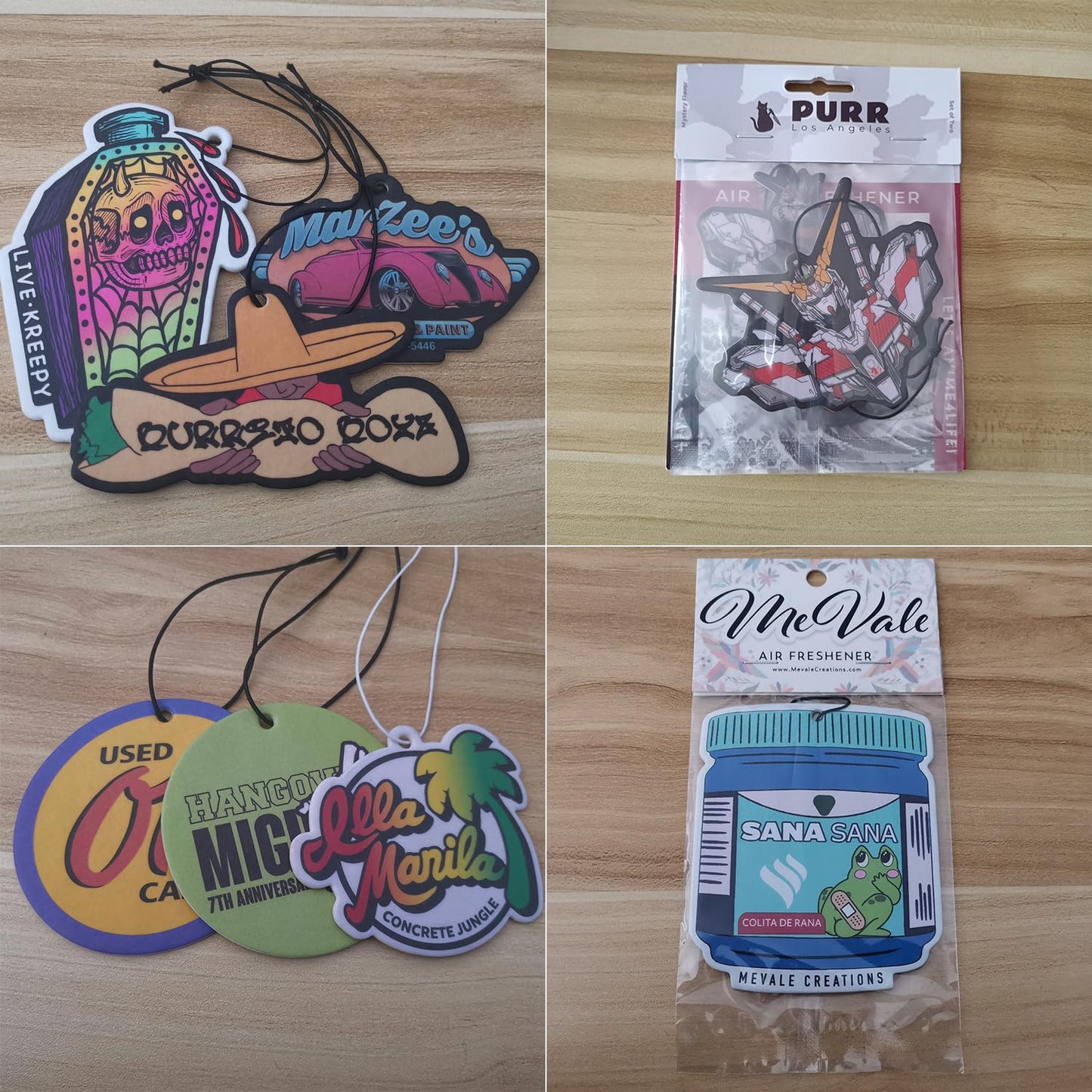 100PCS Wholesale Custom Car Air Fresheners in Bulk for Promotional Gifts Custom Logo Air Fresheners with Photo/Text Bulk, Ideal for Business Advertising & Event Giveaways (100PCS)