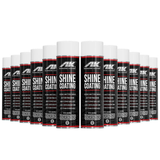 Advanced Kotings High Gloss Shine Coating Spray | Revives Dull Surfaces, UV Protectant, Vinyl, Rubber, Plastic, Easy Off-Road Clean-Up, ATV, UTV, Dirt Bikes & Surfaces | Net Weight 12oz - 12-Pack