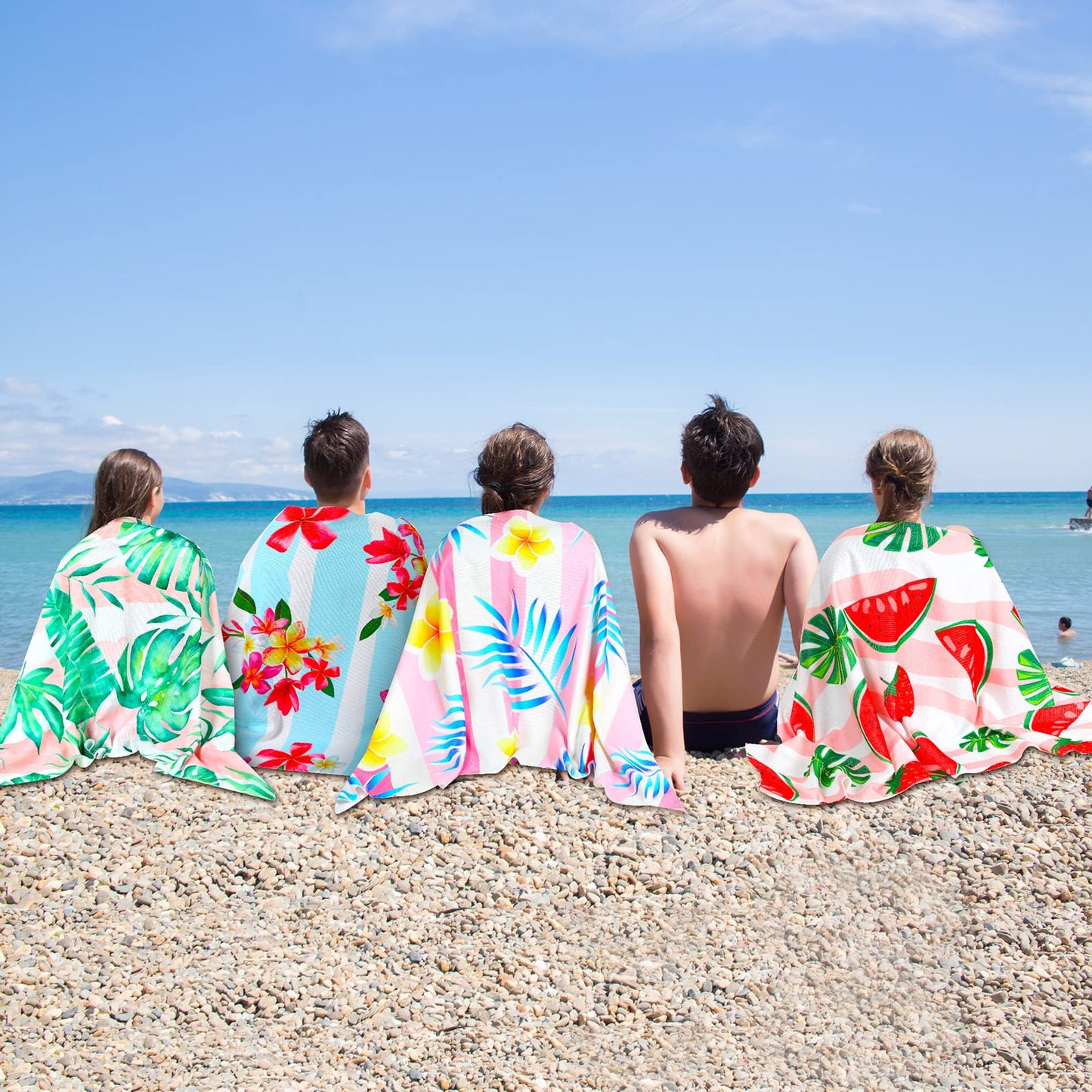 30 Packs Oversized Beach Towels Bulk Absorbent Quick Drying Towel Large Soft Pool Towels Microfiber Travel Towel for Women Men Hotel Spa Hot Tub and Bath(59 x 28 Inch,Summer)