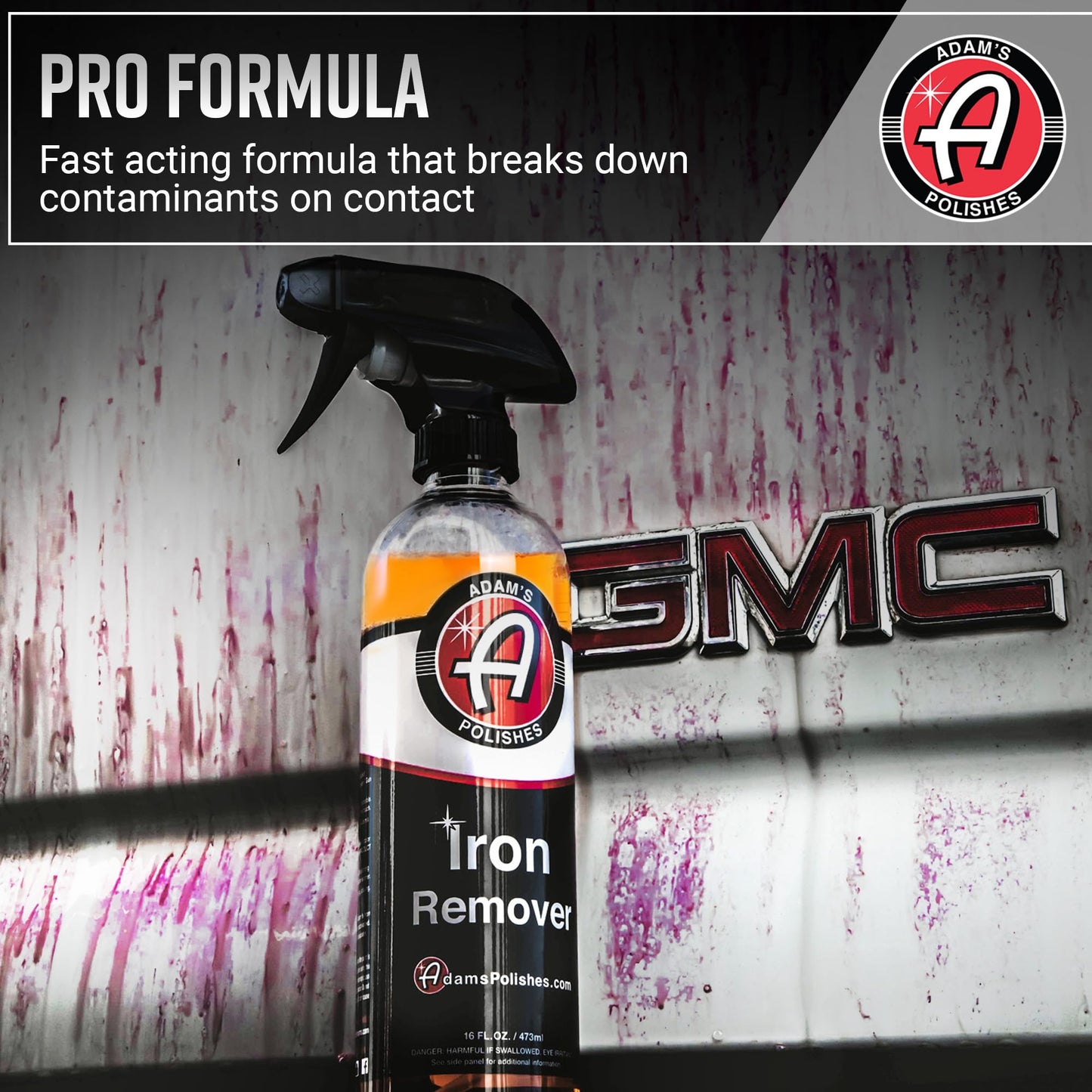 Adam's Iron Remover (5 Gallon) - Iron Out Fallout & Rust Remover Spray for Car Detailing On Automotive, Motorcycle, RV, Boat Paint Wheels or Metal - Use Before Clay Bar, Car Wax or Car Wash