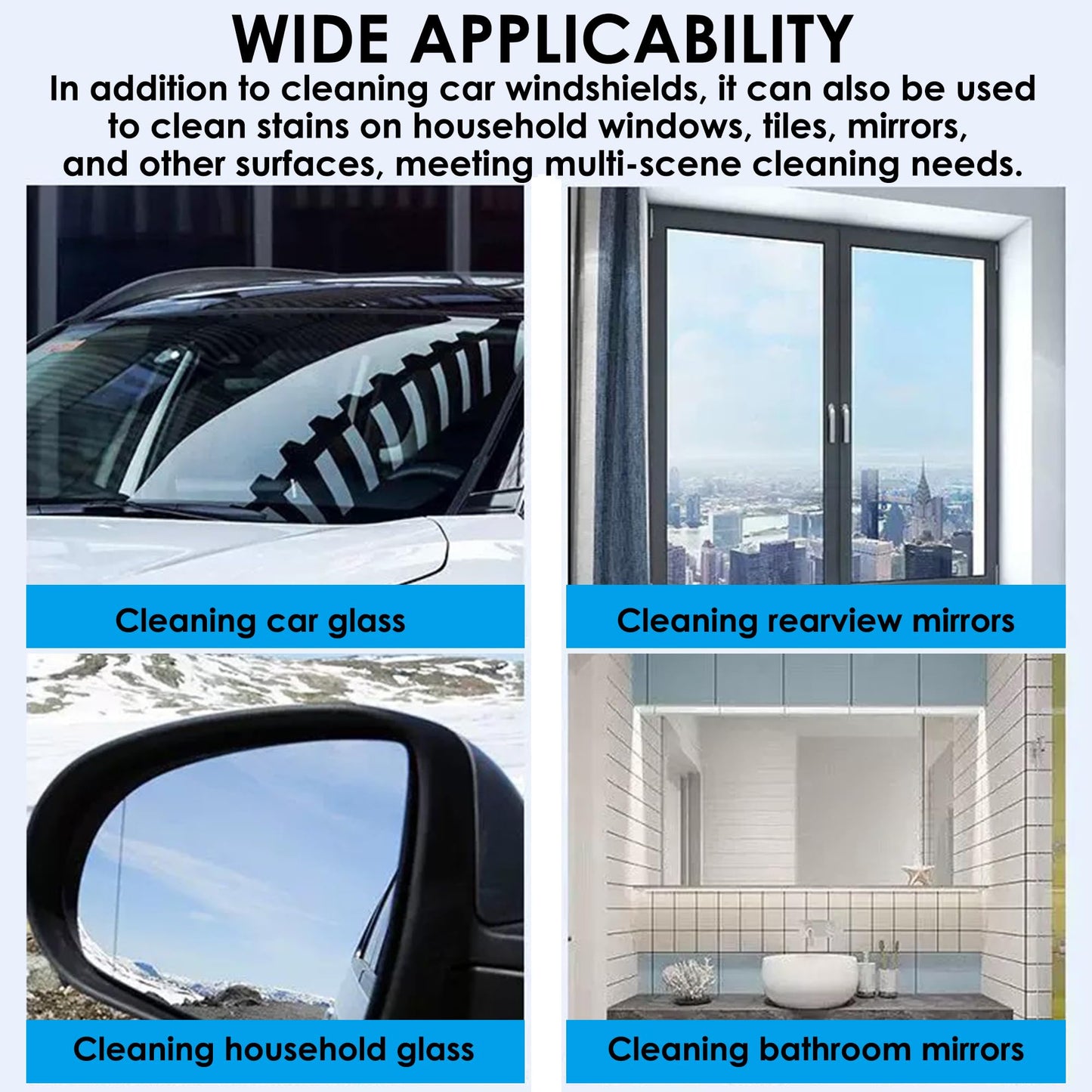 200 PCS-Car Windshield Washer Tablets, Glass Cleaner, Concentrated Effervescent Tablets, Solid Windshield Effervescent Wiper Tablet for Car Window Glass Cleaning