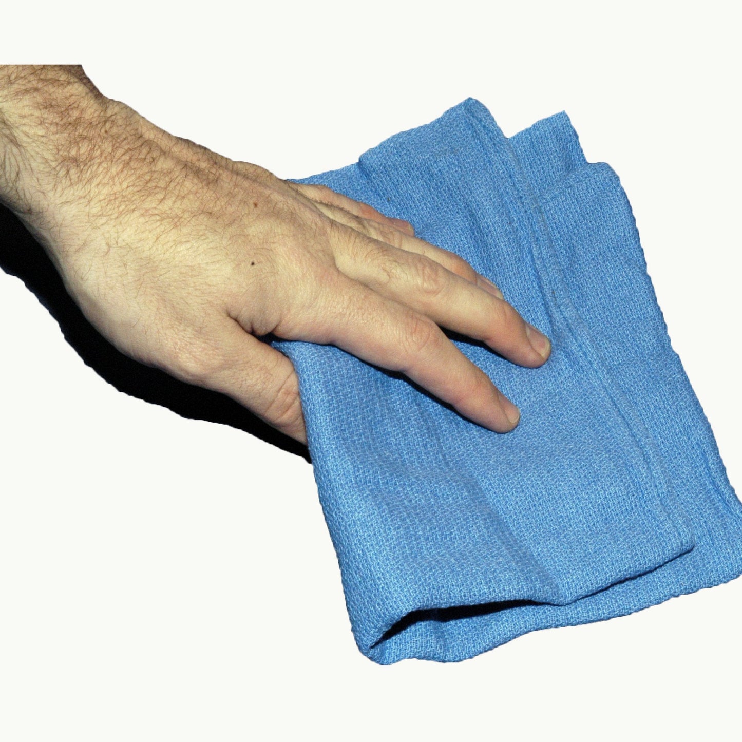 Angel-in-Armor Blue Surgical Towels (24"x16") – 50lb Bulk Box of 100% Cotton Cleaning Rags – Low Lint Reclaimed Huck Towels for Medical, Shop, Auto, and Commercial Use