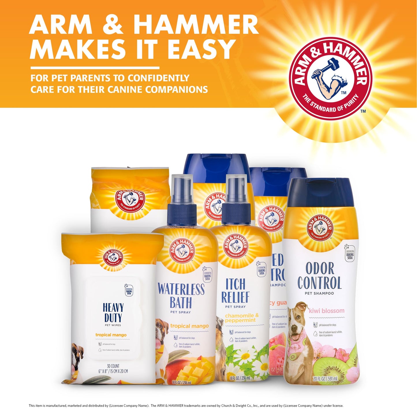 Arm & Hammer for Pets Shed Control Shampoo, 20oz Juicy Guava Scent | Professional Quality Dog Shed-Less Shampoo, De-Shedding Dog Shampoo, Free of Sodium Lauryl Sulfate & Parabens