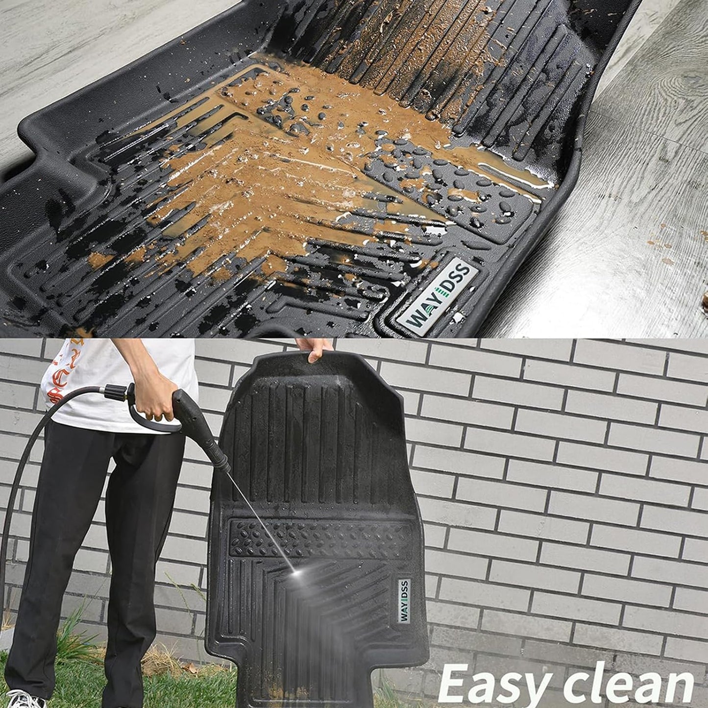 Floor Mats for 2025 Cadillac Escalade IQ 7 Seats&Cargo Mat with Backrest Protection&2nd Row Kick mat, TPE All Weather Protection Full Set Car Liners Accessories Covering The Backrest Mat-Black